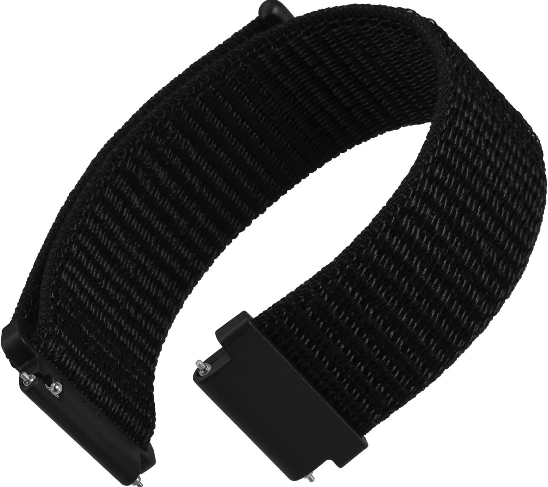 WOCCI 22mm Adjustable Nylon Watch Band, Quick Release Sport Loop Strap (Black) WOCCI 22mm Adjustable Nylon Watch Band, Quick Release Sport Loop Strap (Black)