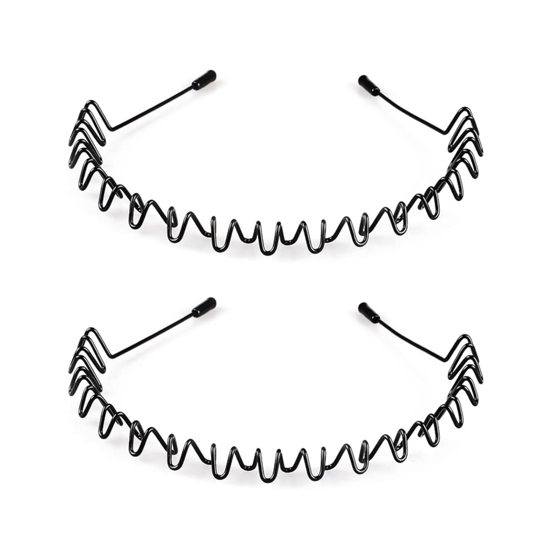 Mens Headbands Metal Hair Bands Wavy Hairbands Metal Headband for Men Black Zigzag Unisex Outdoor, Sports, Daily Wear Hair Bands. (2 Pcs) Mens Headbands Metal Hair Bands Wavy Hairbands Metal Headband for Men Black Zigzag Unisex Outdoor, Sports, Daily Wear Hair Bands. (2 Pcs)