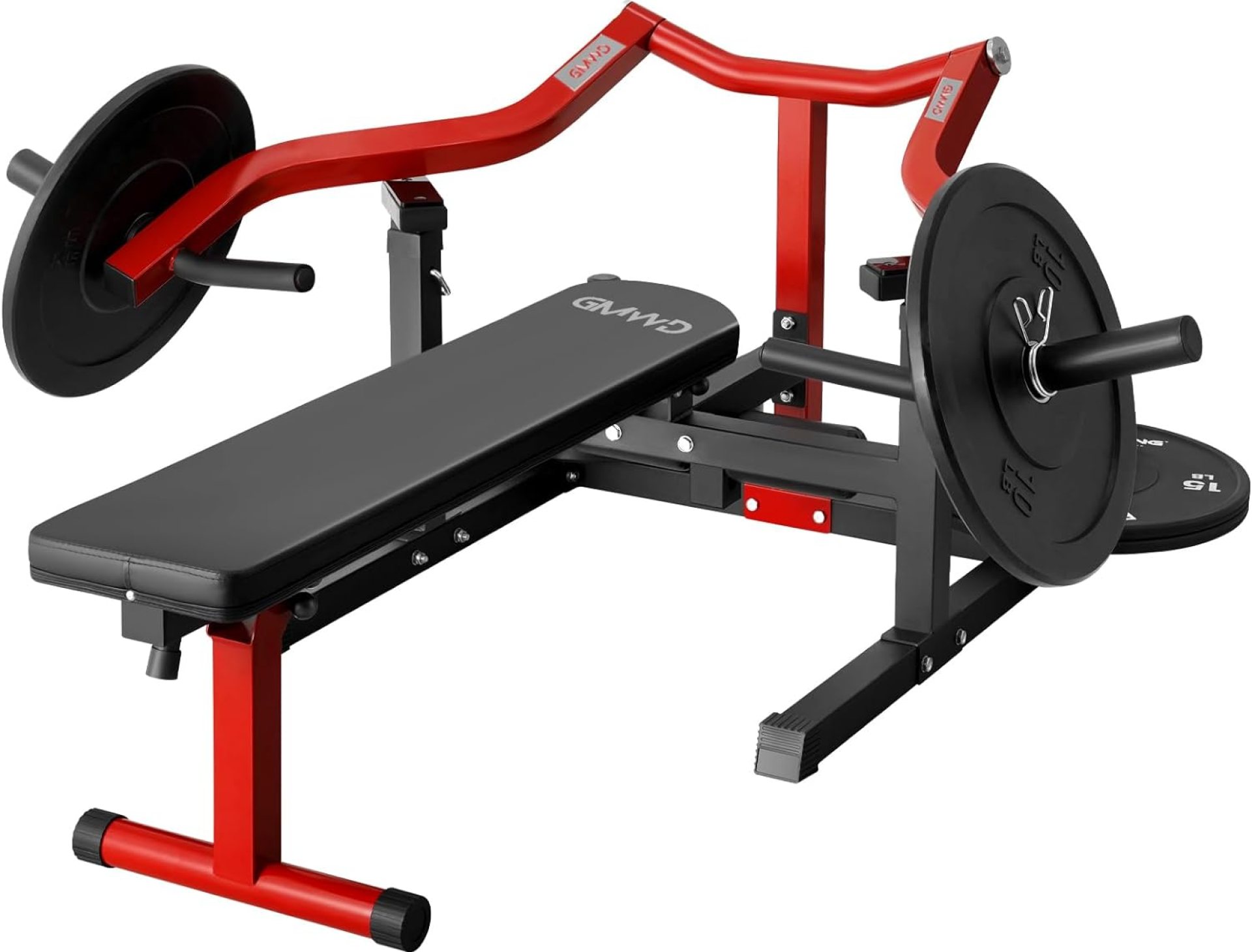 GMWD Chest Press Machine, 1050LBS Bench Press Machine with Independent Converging Arms, Adjustable Flat Incline Bench for Chest, AB Workouts, Shoulder Home Gym Equipment, V1 GMWD Chest Press Machine, 1050LBS Bench Press Machine with Independent Converging Arms, Adjustable Flat Incline Bench for Chest, AB Workouts, Shoulder Home Gym Equipment, V1
