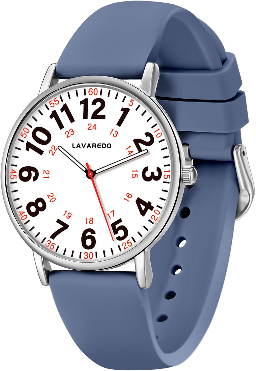 Nurse Watch for Nurses Doctors Women Men,Waterproof Analog Watches with Luminous Dial and Japanese Quartz Movement,Easy to Read Military Time Watch with Second Hand, 12/24 Hours,Silicone Band Nurse Watch for Nurses Doctors Women Men,Waterproof Analog Watches with Luminous Dial and Japanese Quartz Movement,Easy to Read Military Time Watch with Second Hand, 12/24 Hours,Silicone Band