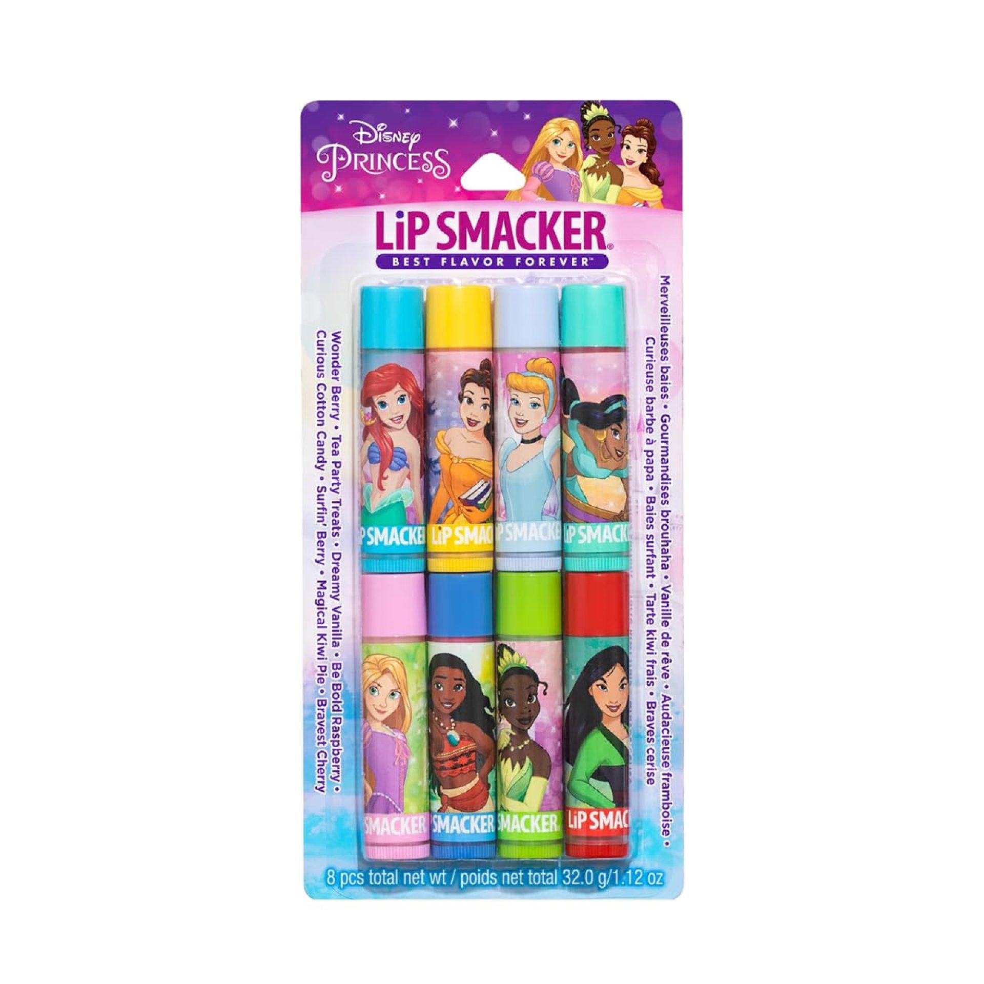 Lip Smacker Disney Princess Flavored Lip Balm Party Pack 8 Count, Clear, For Kids Lip Smacker Disney Princess Flavored Lip Balm Party Pack 8 Count, Clear, For Kids