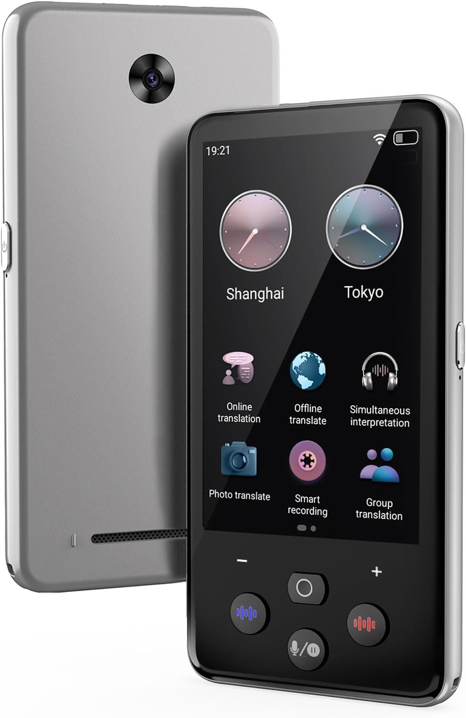 Language Translator Device, Real Time Translation Device for 138 Languages/Chatgpt/Offline/Recording/Photo Translator, 3.97″Touch Screen, Portable Translator for Business Travel Learning Language Translator Device, Real Time Translation Device for 138 Languages/Chatgpt/Offline/Recording/Photo Translator, 3.97″Touch Screen, Portable Translator for Business Travel Learning