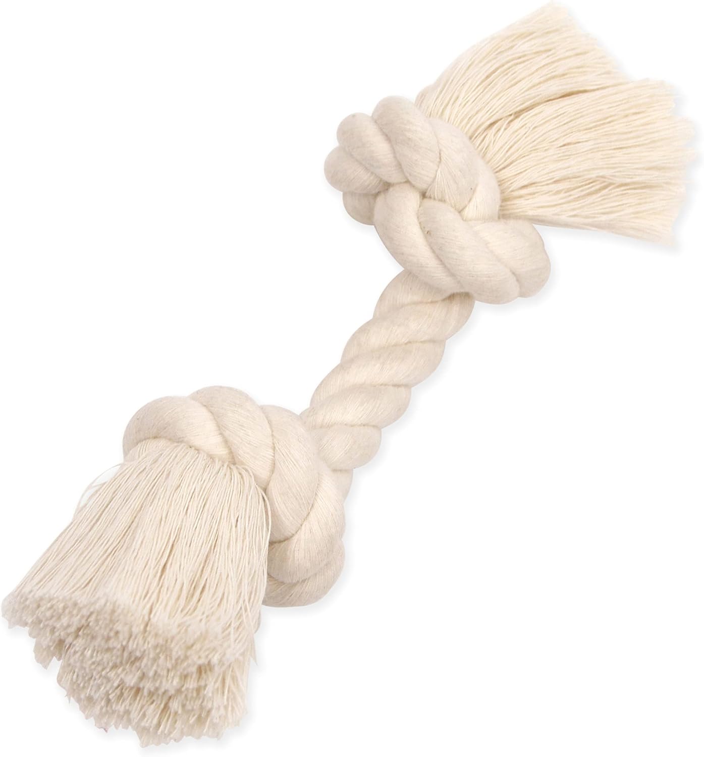 Mammoth Flossy Chews 100 Percent Natural Cotton Rope Dog Toys – Premium White Knot Dog Rope Toy – Interactive Dog Tug Toy – Tug Dog Chew Toy for Small Dogs – Mini 6″ Mammoth Flossy Chews 100 Percent Natural Cotton Rope Dog Toys – Premium White Knot Dog Rope Toy – Interactive Dog Tug Toy – Tug Dog Chew Toy for Small Dogs – Mini 6″