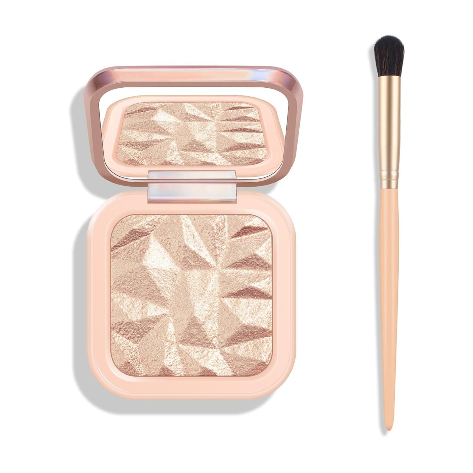KYDA Face Highlighter Palette, High Glossy Face Illuminator Palette, Narutal Glow Finish, Pearl Shimmer Smooth Baked Powder, Lasting Sparkling Highlighter Makeup-SUN GLOW KYDA Face Highlighter Palette, High Glossy Face Illuminator Palette, Narutal Glow Finish, Pearl Shimmer Smooth Baked Powder, Lasting Sparkling Highlighter Makeup-SUN GLOW