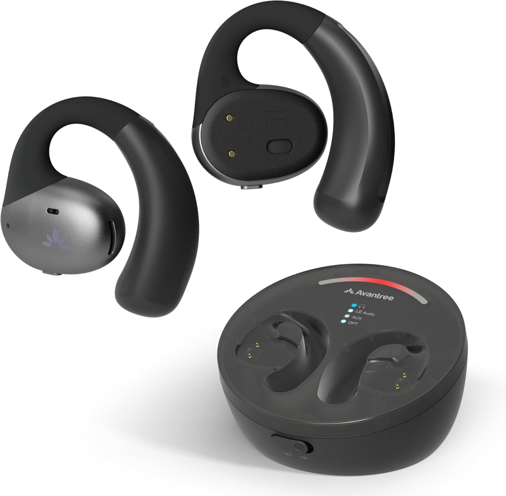 Avantree Medley Pebble – Wireless Earbuds for TV Listening, Clear Voice Open Ear Bluetooth 5.3 Headphones for Seniors & Hard of Hearing, with Transmitter and Charging Dock, 10hrs Play Time Avantree Medley Pebble – Wireless Earbuds for TV Listening, Clear Voice Open Ear Bluetooth 5.3 Headphones for Seniors & Hard of Hearing, with Transmitter and Charging Dock, 10hrs Play Time