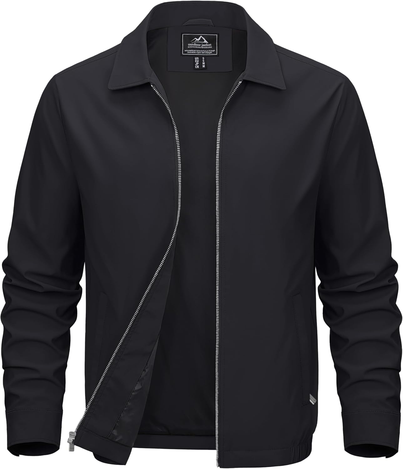 MAGCOMSEN Men’s Lightweight Jackets Full Zip Up Light Coat Laydown Collar Jacket Casual Windbreaker Jacket with Zip Pockets MAGCOMSEN Men’s Lightweight Jackets Full Zip Up Light Coat Laydown Collar Jacket Casual Windbreaker Jacket with Zip Pockets