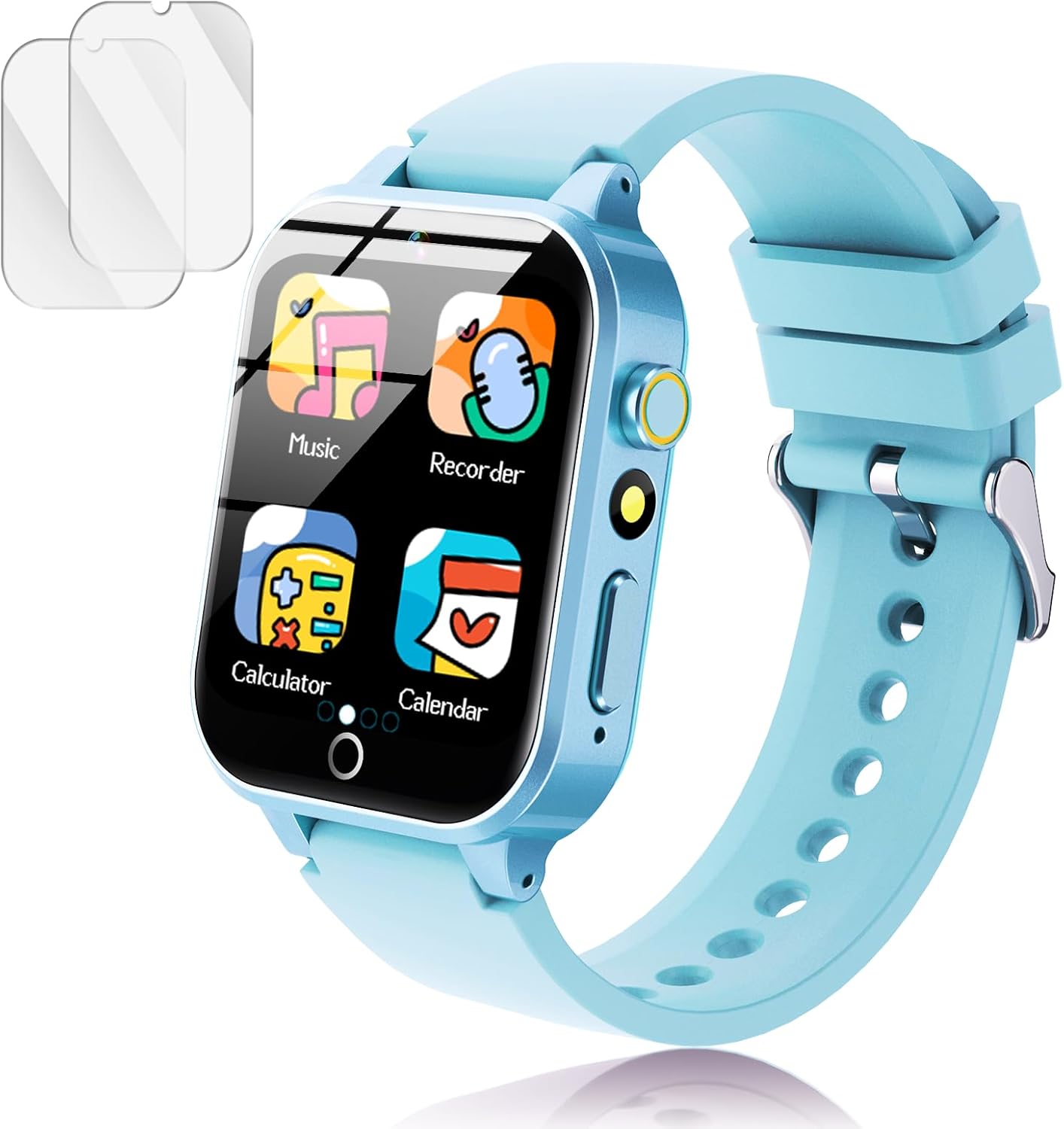 Smart Watch for Kids, with 26 Puzzle Games, Touch Screen, HD Camera, Alarm Clock, Toys for Ages 4-12 Years Old.Birthday Gift for Boys Girls (Soft Blue) Smart Watch for Kids, with 26 Puzzle Games, Touch Screen, HD Camera, Alarm Clock, Toys for Ages 4-12 Years Old.Birthday Gift for Boys Girls (Soft Blue)