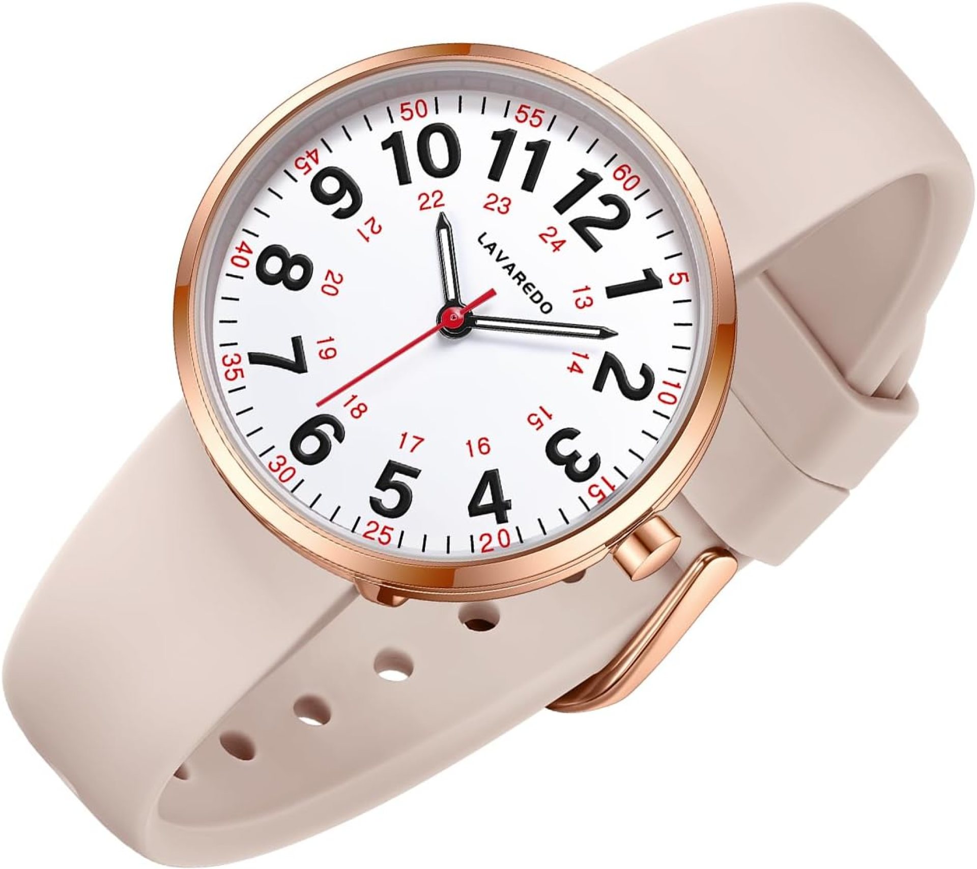 Smaller Nurse Watch for Nurses Doctors Women,Waterproof Analog Watches with Easy Read Luminous Dial,Military Time Watch with Japanese Quartz Movement,Second Hand, 12/24 Hours,Silicone Band Smaller Nurse Watch for Nurses Doctors Women,Waterproof Analog Watches with Easy Read Luminous Dial,Military Time Watch with Japanese Quartz Movement,Second Hand, 12/24 Hours,Silicone Band