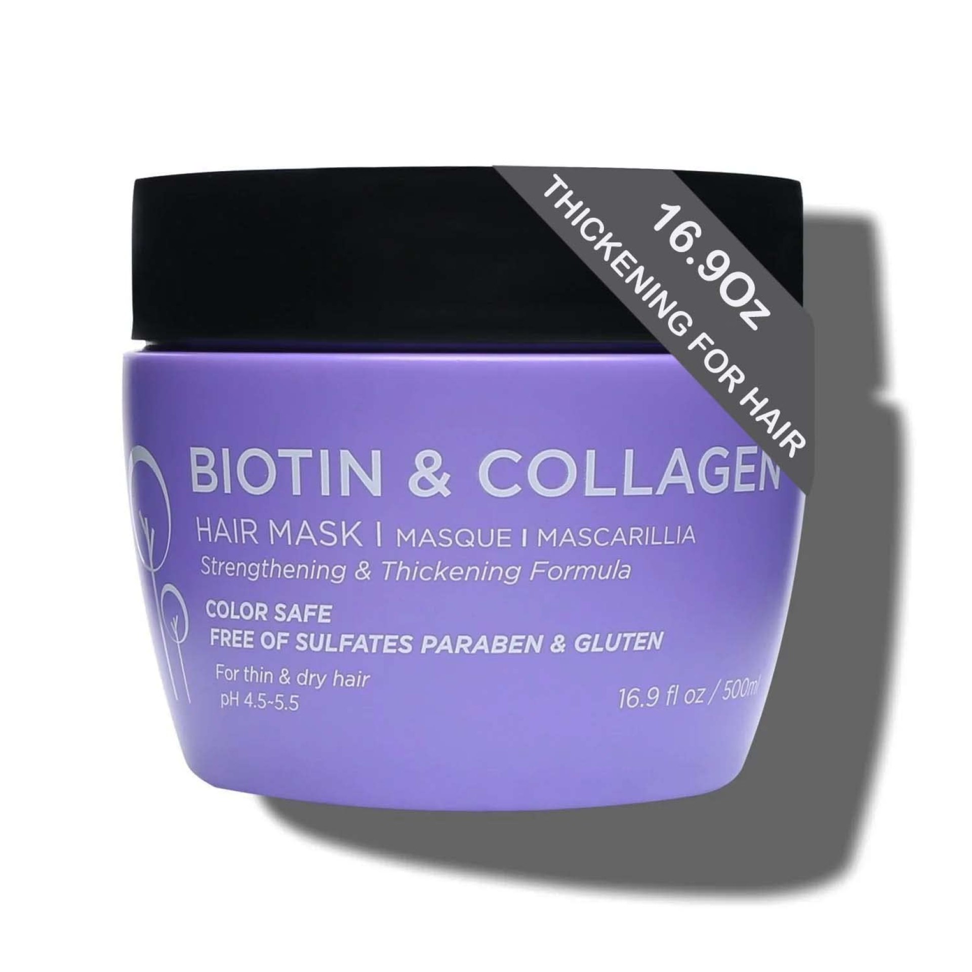 Luseta Biotin Collagen Hair Mask for Dry & Damaged Hair 16.9 Oz, Strengthening & Thickening Treatment Deep Conditioning Hair Treatment Luseta Biotin Collagen Hair Mask for Dry & Damaged Hair 16.9 Oz, Strengthening & Thickening Treatment Deep Conditioning Hair Treatment