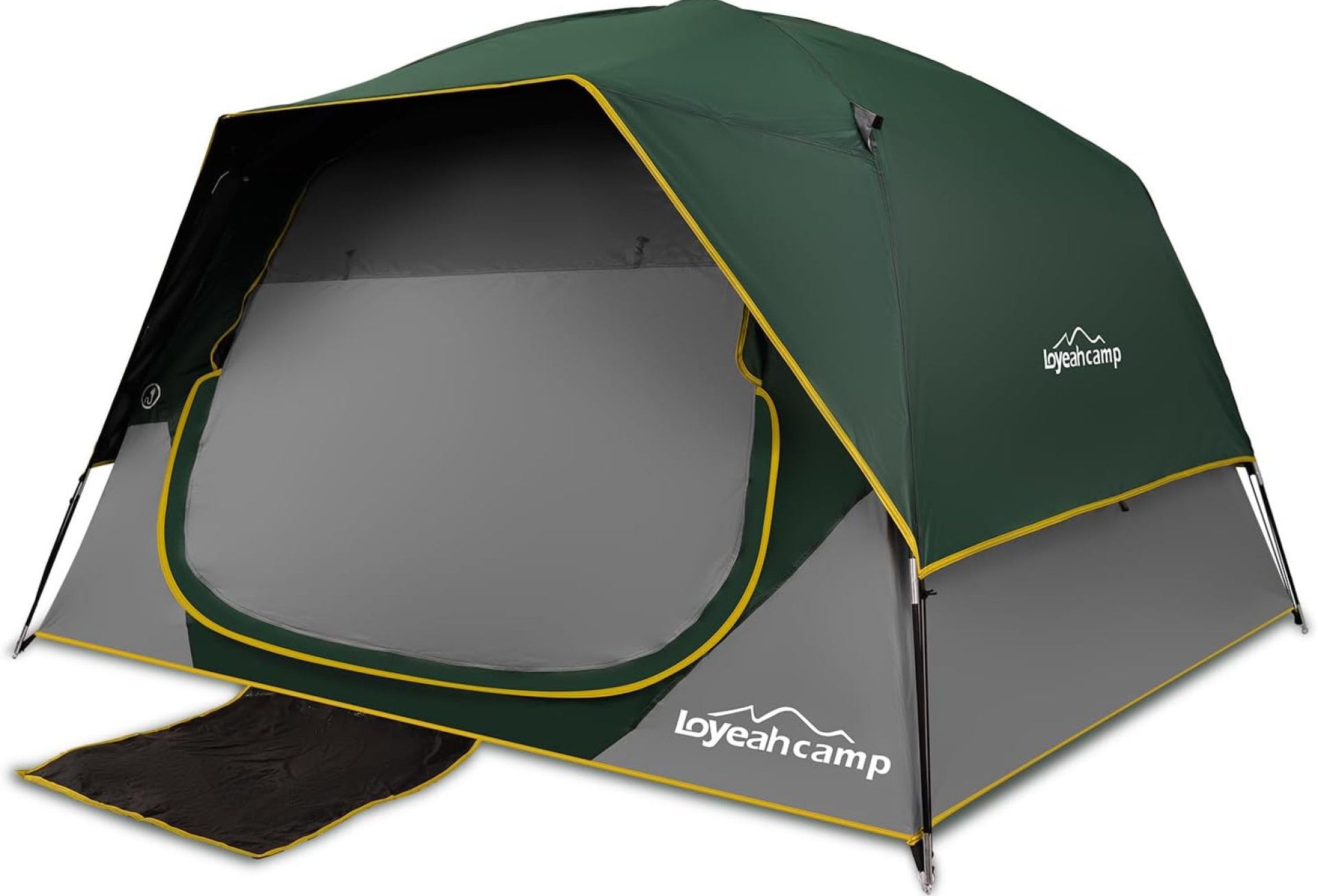 4 Person Blackout Camping Tent, Easy Setup Waterproof Family Dome Tent for Camping with Rainfly, Portable Double Layer Large Family Tent for Outdoor Camping&Hiking 4 Person Blackout Camping Tent, Easy Setup Waterproof Family Dome Tent for Camping with Rainfly, Portable Double Layer Large Family Tent for Outdoor Camping&Hiking
