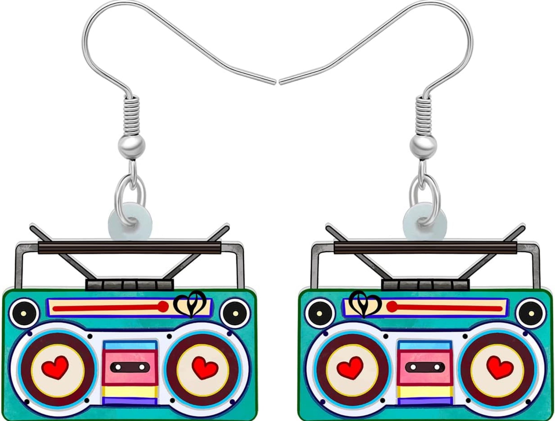 Acrylic Retro 80s 90s Cassette Tape Earrings Radio Camera Dangle Vintage Jewelry Nostalgia Gifts for Women Acrylic Retro 80s 90s Cassette Tape Earrings Radio Camera Dangle Vintage Jewelry Nostalgia Gifts for Women