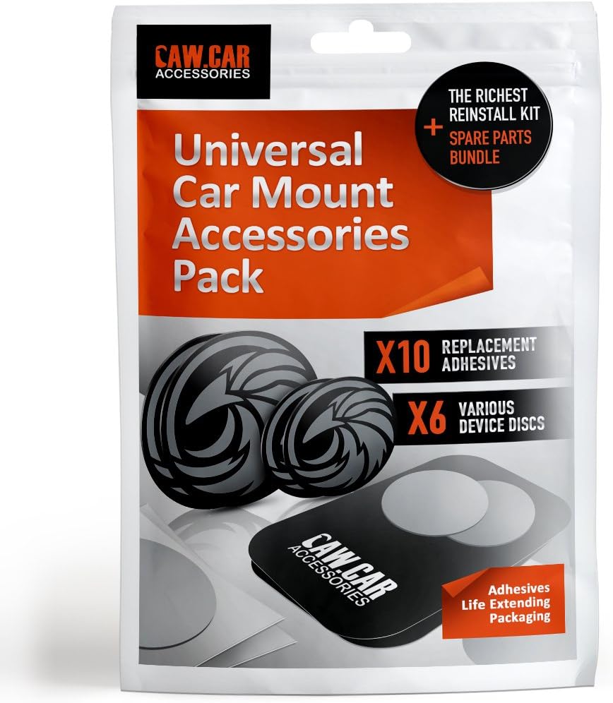 The Richest Replacement Pack for Any Magnetic Car Mount – PopSocket Compatible Metal Phone Plates (Discs) and 3M Adhesive Stickers in Unique Adhesives Life Extending Packaging The Richest Replacement Pack for Any Magnetic Car Mount – PopSocket Compatible Metal Phone Plates (Discs) and 3M Adhesive Stickers in Unique Adhesives Life Extending Packaging