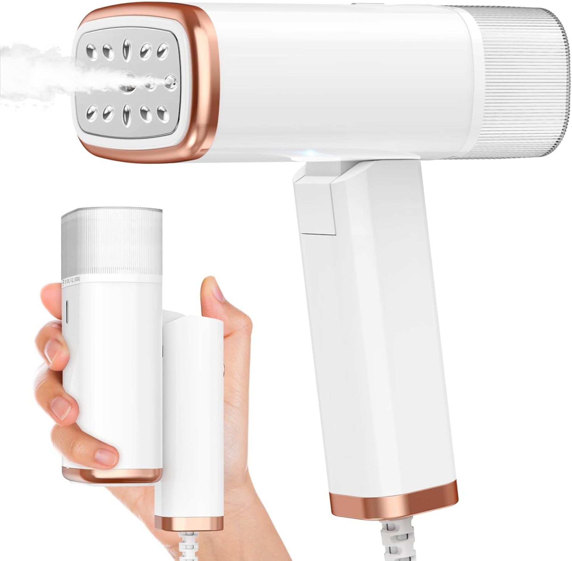 Portable Handheld Steam Garment Steamer Foldable: Effortless Wrinkle Clothes Steam Iron Removal 20-Second Fast Heat-up, 1200W, 120ml Water Tank for Home & Travel (120V Only, Not for Europe) Portable Handheld Steam Garment Steamer Foldable: Effortless Wrinkle Clothes Steam Iron Removal 20-Second Fast Heat-up, 1200W, 120ml Water Tank for Home & Travel (120V Only, Not for Europe)