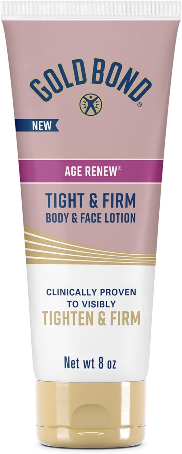 Gold Bond Age Renew Tight & Firm Body & Face Lotion with Proteins & Lipids, Skin Firming Lotion for Women & Men With Aging, Dry Skin, 8 oz. Gold Bond Age Renew Tight & Firm Body & Face Lotion with Proteins & Lipids, Skin Firming Lotion for Women & Men With Aging, Dry Skin, 8 oz.