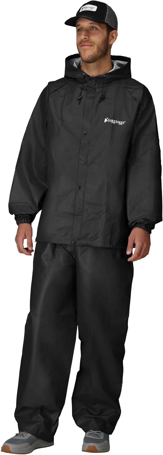FROGG TOGGS Men’s Pro Lite Rain Suit, Waterproof, Breathable, Dependable Wet Weather Protection FROGG TOGGS Men’s Pro Lite Rain Suit, Waterproof, Breathable, Dependable Wet Weather Protection