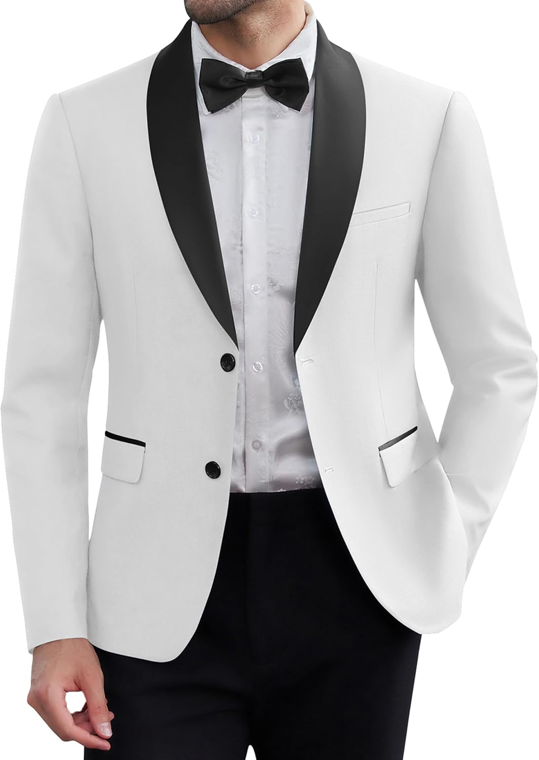 COOFANDY Men Tuxedo Jacket Slim Fit Blazer Suit Jacket Prom Dinner Party Wedding COOFANDY Men Tuxedo Jacket Slim Fit Blazer Suit Jacket Prom Dinner Party Wedding