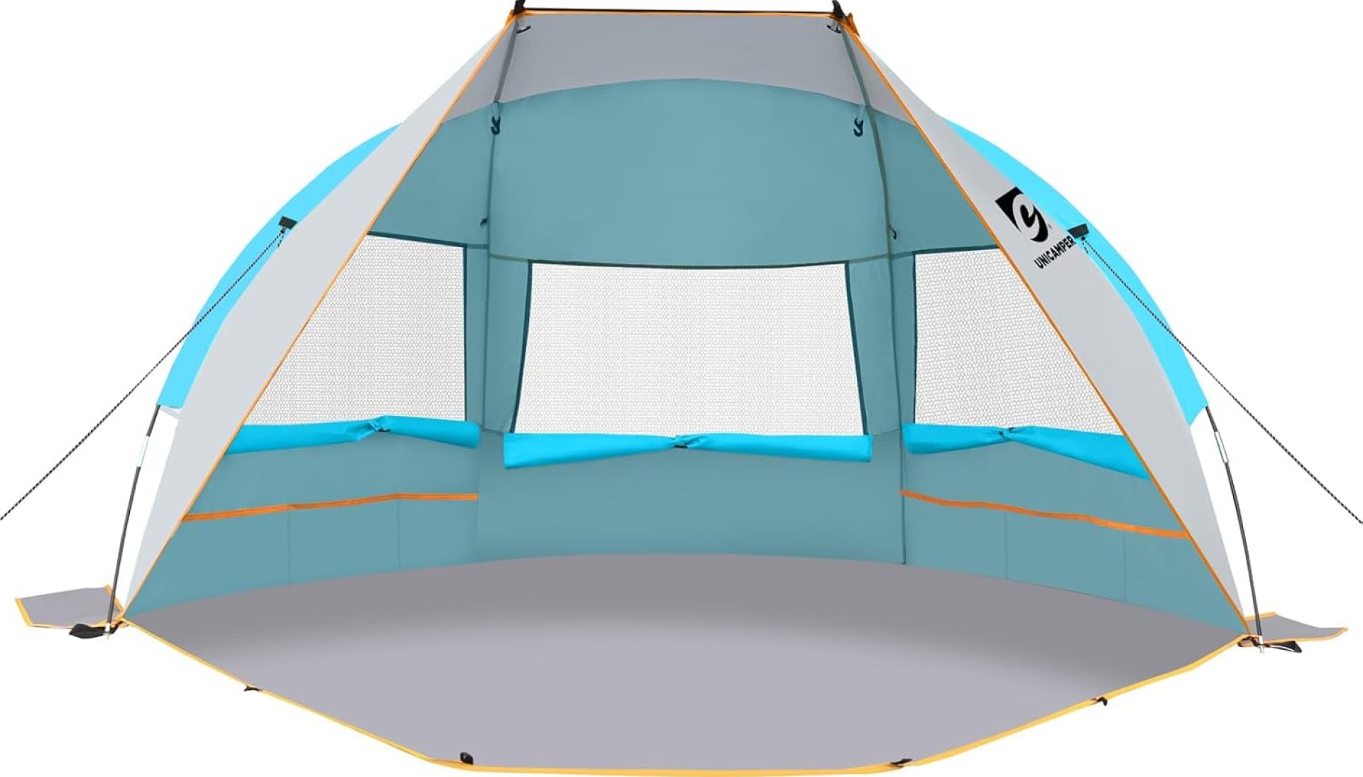 Beach Tent 2-3 Person Sun Shelter UPF 50+ with Extended Waterproof Pe Floor & 3 Mesh Roll Up Windows Fits, Portable Beach Shade Easy Setup for Outdoor Camping, Indoor, Fishing, Yard. (Blue) Beach Tent 2-3 Person Sun Shelter UPF 50+ with Extended Waterproof Pe Floor & 3 Mesh Roll Up Windows Fits, Portable Beach Shade Easy Setup for Outdoor Camping, Indoor, Fishing, Yard. (Blue)
