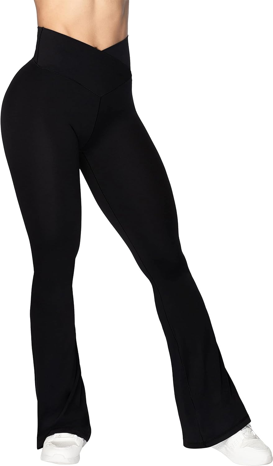 Sunzel Flare Leggings, Crossover Yoga Pants with Tummy Control, High-Waisted and Wide Leg Sunzel Flare Leggings, Crossover Yoga Pants with Tummy Control, High-Waisted and Wide Leg