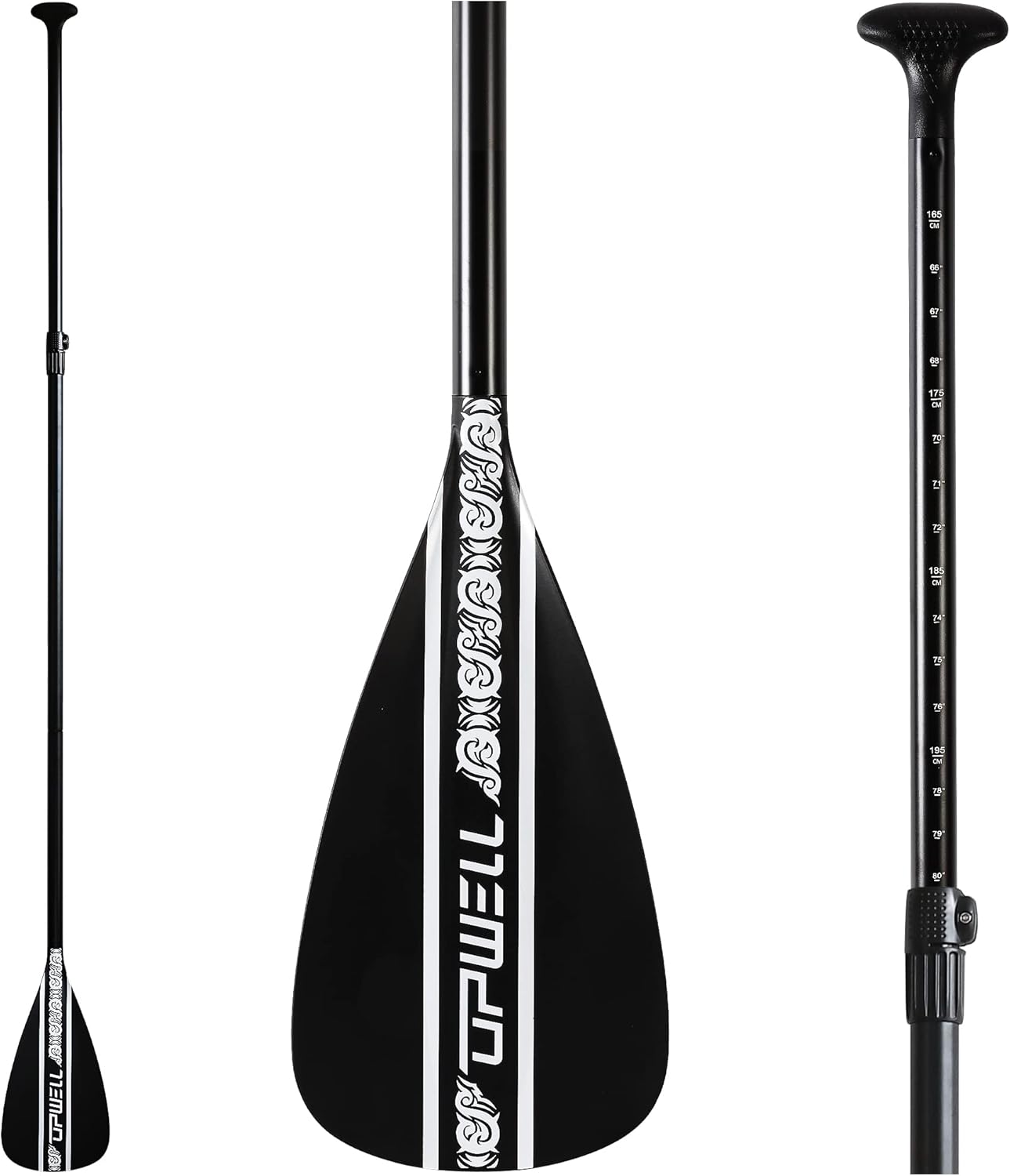 UPWELL Paddle Board Paddle Accessories – Paddle Board Paddles Adjustable Sup Paddle Kayak Inflatable Stand Up Paddle Board Paddle Black UPWELL Paddle Board Paddle Accessories – Paddle Board Paddles Adjustable Sup Paddle Kayak Inflatable Stand Up Paddle Board Paddle Black