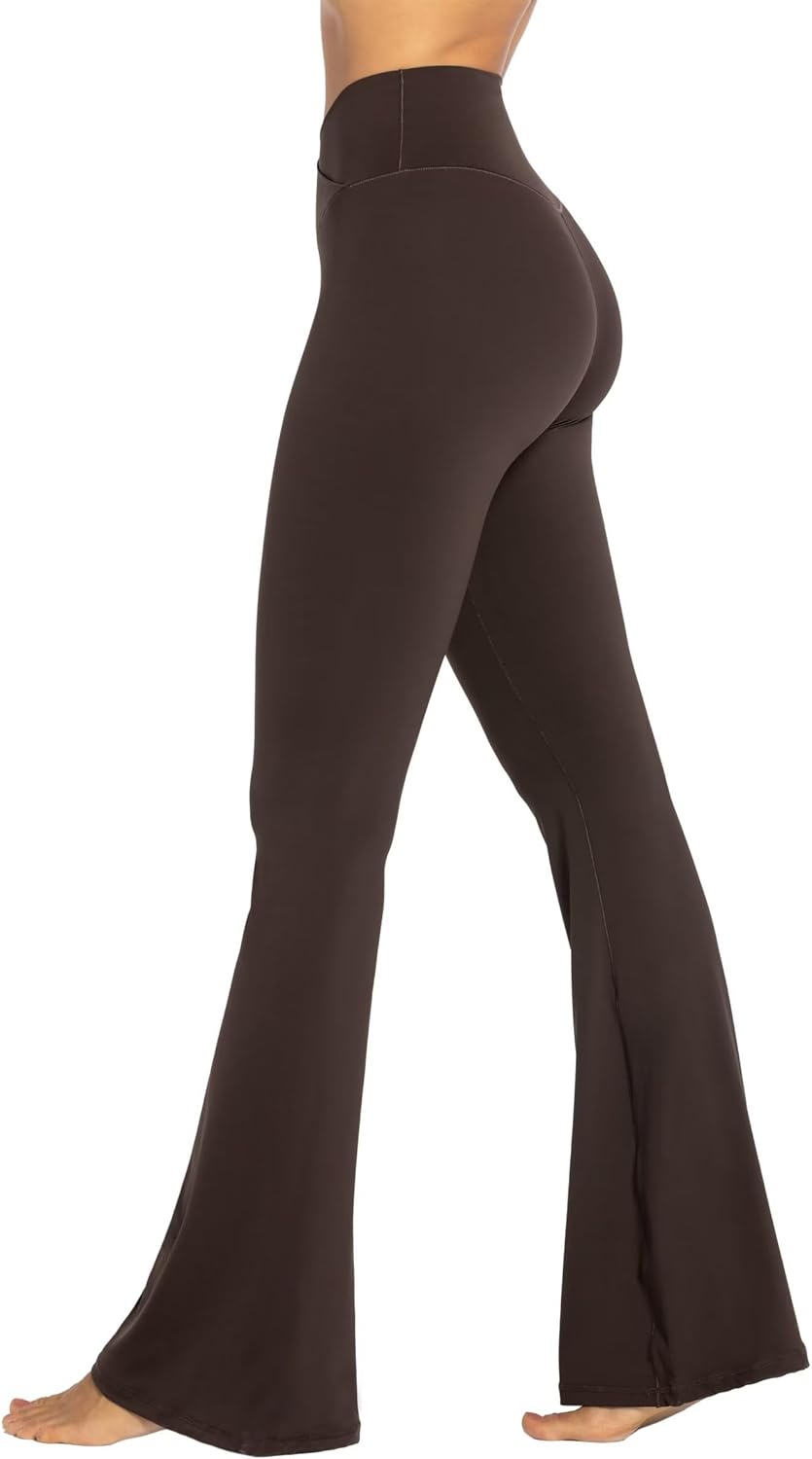 Sunzel Womens Flare Leggings No Front Seam Flare Yoga Pants with Tummy Control Crossover High Waist and Wide Leg Sunzel Womens Flare Leggings No Front Seam Flare Yoga Pants with Tummy Control Crossover High Waist and Wide Leg