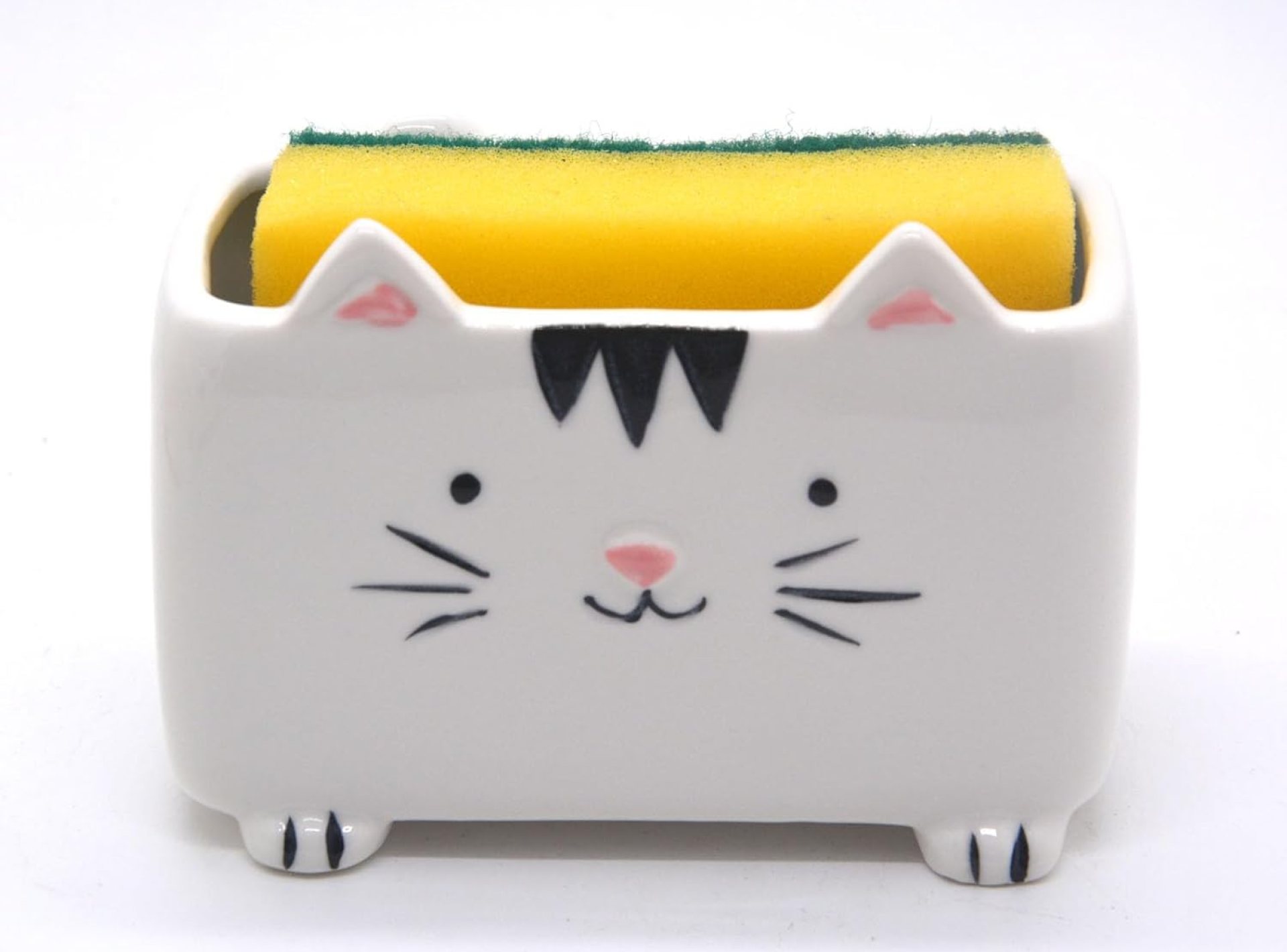 Cat Sponge Holder – Cute Kitchen Accessories and Home Decor – Ceramic Holder for Women – Ideal Birthday and Valentine’s Day Gift Cat Sponge Holder – Cute Kitchen Accessories and Home Decor – Ceramic Holder for Women – Ideal Birthday and Valentine’s Day Gift