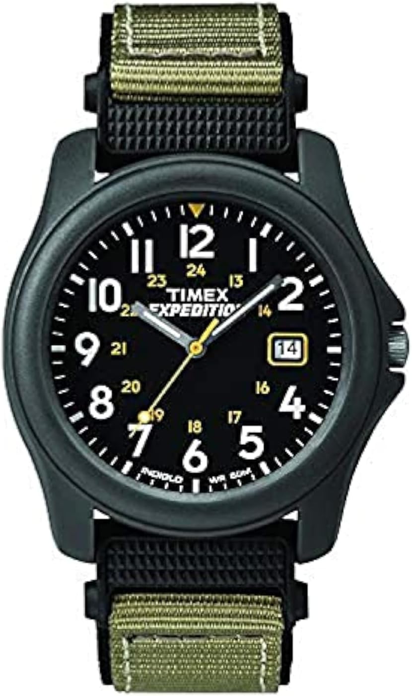 Timex Men’s Expedition Camper Nylon/Leather Strap Watch Timex Men’s Expedition Camper Nylon/Leather Strap Watch