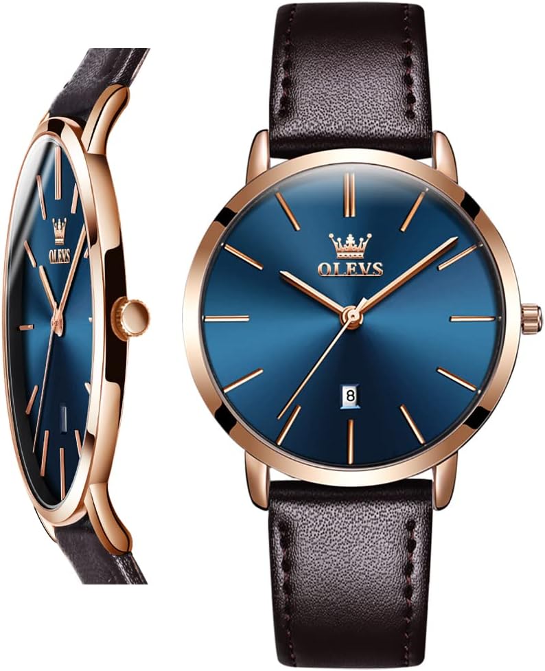 OLEVS Women Wrist Watches Ultra Thin 6.5mm Minimalist Dress Fashion Leather Strap Quartz Waterproof Date Day Slim Watches for Ladies OLEVS Women Wrist Watches Ultra Thin 6.5mm Minimalist Dress Fashion Leather Strap Quartz Waterproof Date Day Slim Watches for Ladies