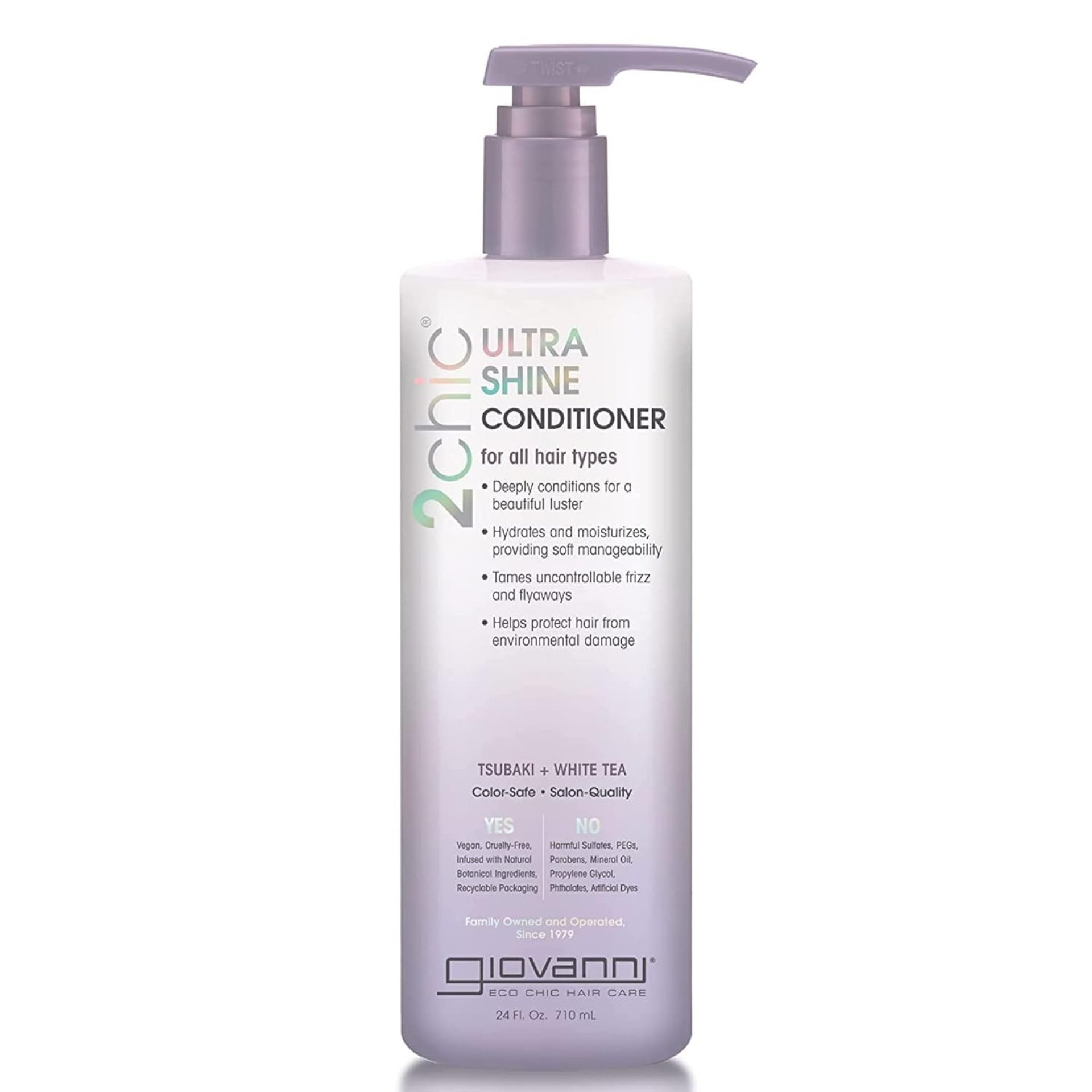 Giovanni 2chic Ultra-Shine Conditioner, 24 oz. – All Hair Types, Dual Taming Complex of Tsubaki Seed Oil & White Tea, Long Lasting Vibrance, Tames Frizz & Flyaways Giovanni 2chic Ultra-Shine Conditioner, 24 oz. – All Hair Types, Dual Taming Complex of Tsubaki Seed Oil & White Tea, Long Lasting Vibrance, Tames Frizz & Flyaways