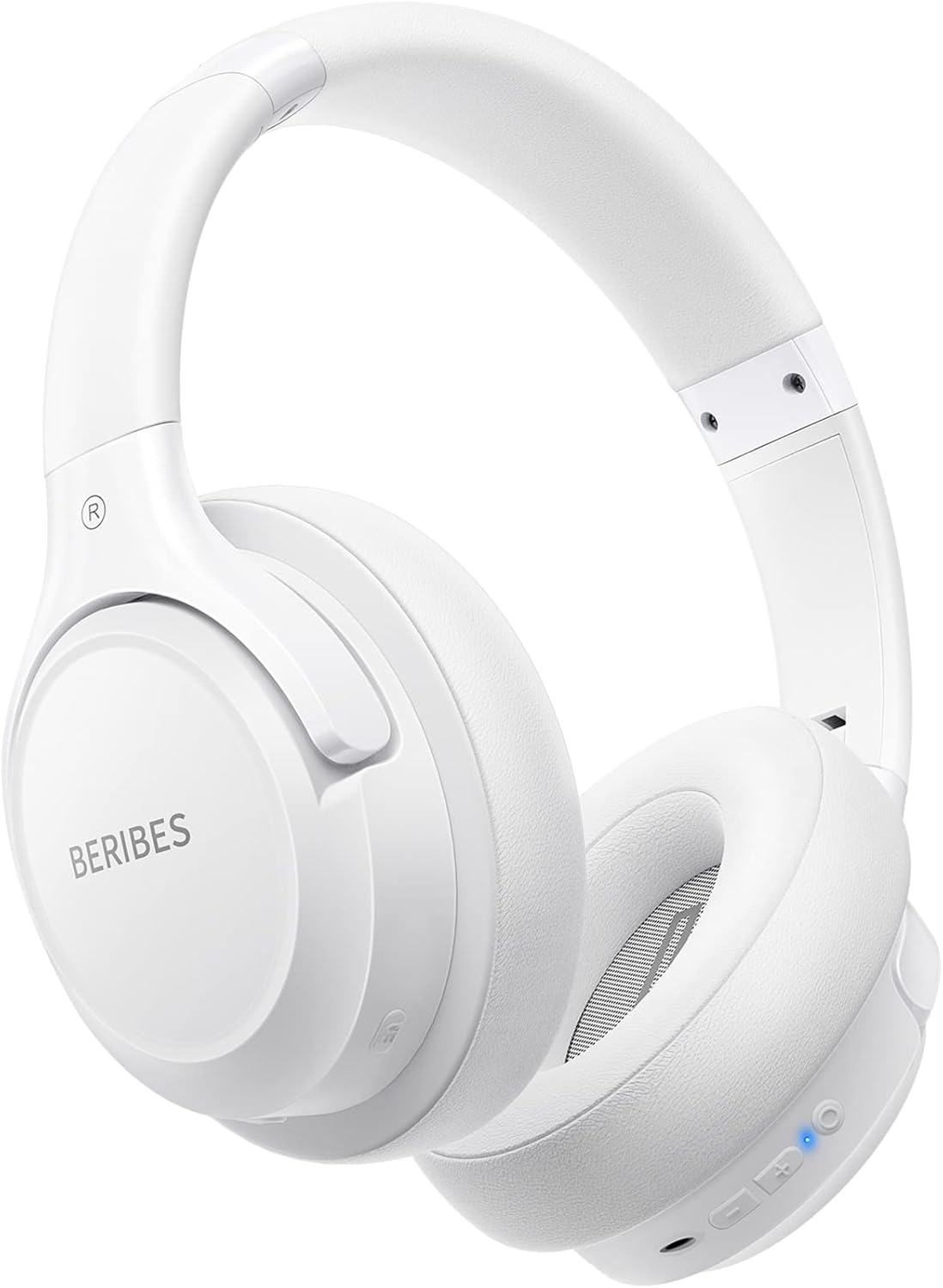Bluetooth Headphones Over Ear,BERIBES 65H Playtime and 6 EQ Music Modes with Microphone,HiFi Stereo Foldable Lightweight Wireless Headset,Deep Bass for Home Office Cellphone PC Etc.(White) Bluetooth Headphones Over Ear,BERIBES 65H Playtime and 6 EQ Music Modes with Microphone,HiFi Stereo Foldable Lightweight Wireless Headset,Deep Bass for Home Office Cellphone PC Etc.(White)