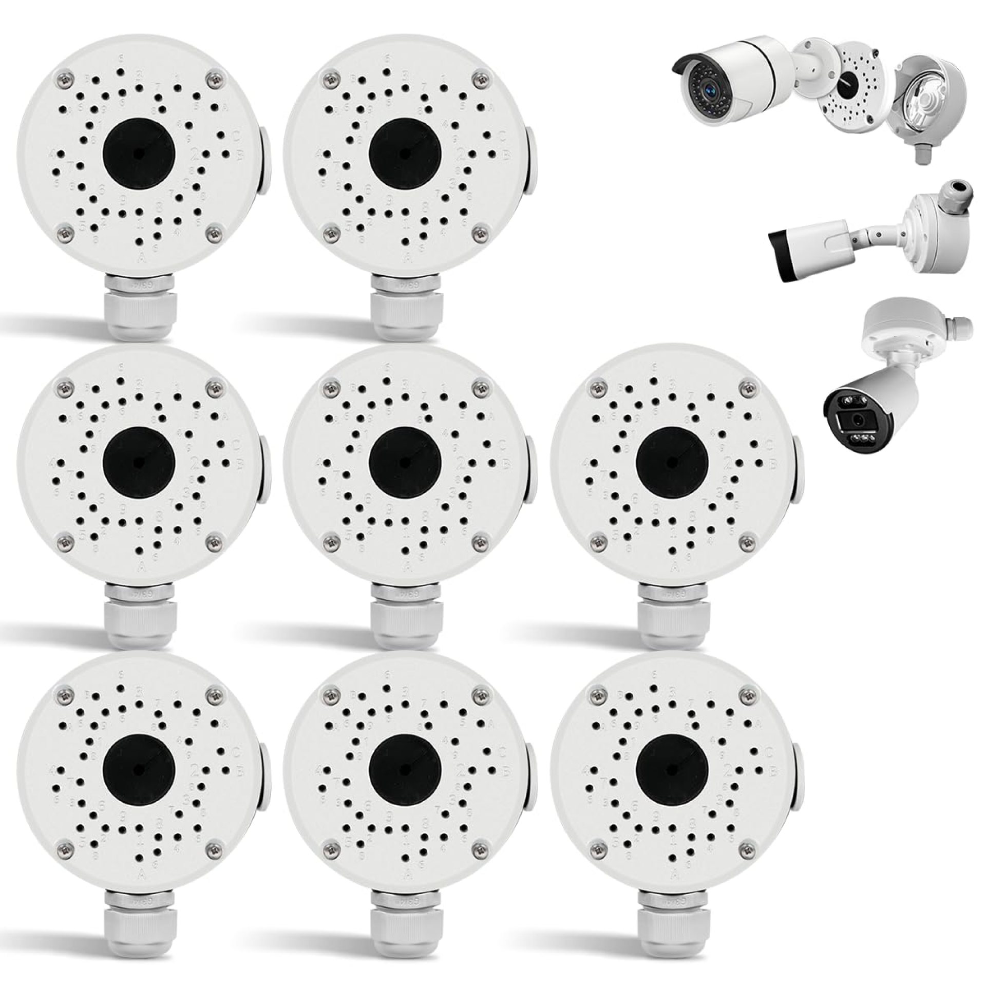 New Upgrade Security Camera Junction Box,Universal IP Camera Mount,Security Camera Bracket Outdoor,Metal Aluminum Waterproof Security Camera Mount,Blink Camera Mount New Upgrade Security Camera Junction Box,Universal IP Camera Mount,Security Camera Bracket Outdoor,Metal Aluminum Waterproof Security Camera Mount,Blink Camera Mount
