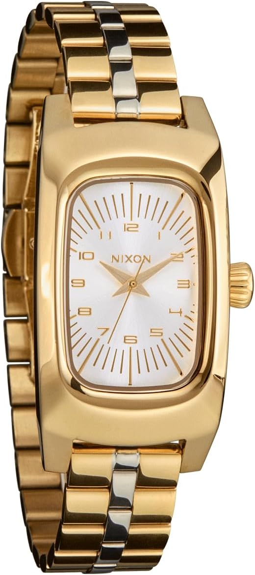 NIXON Frankie A1441-100m Water Resistant Women’s Analog Watch (47 x 24mm Rectangular Watch Face, 14mm 3 Link Bracelet Band w/Butterfly Clasp) NIXON Frankie A1441-100m Water Resistant Women’s Analog Watch (47 x 24mm Rectangular Watch Face, 14mm 3 Link Bracelet Band w/Butterfly Clasp)