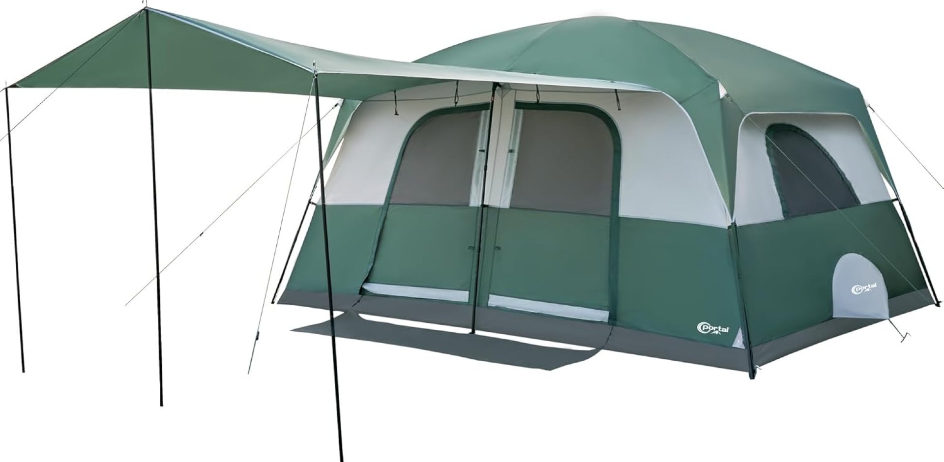 PORTAL 6 | 8 | 10 Person Family Camping Tent with Porch, Big Family Camping Tent with Tall Height, Good Ventilation, Water Resitant Large Tent for Outdoor Camping, Backyard PORTAL 6 | 8 | 10 Person Family Camping Tent with Porch, Big Family Camping Tent with Tall Height, Good Ventilation, Water Resitant Large Tent for Outdoor Camping, Backyard