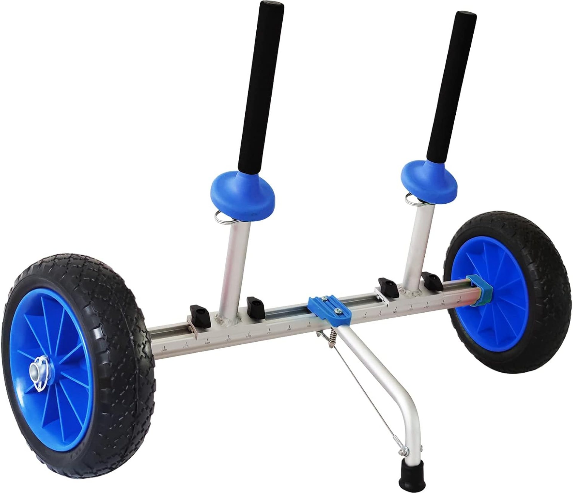 Sit on Top Kayak Cart Dolly with Large Airless Wheels, Quick-Detachable and Width Adjustable, Suitable for Kayaks Canoes with Scupper Holes Sit on Top Kayak Cart Dolly with Large Airless Wheels, Quick-Detachable and Width Adjustable, Suitable for Kayaks Canoes with Scupper Holes