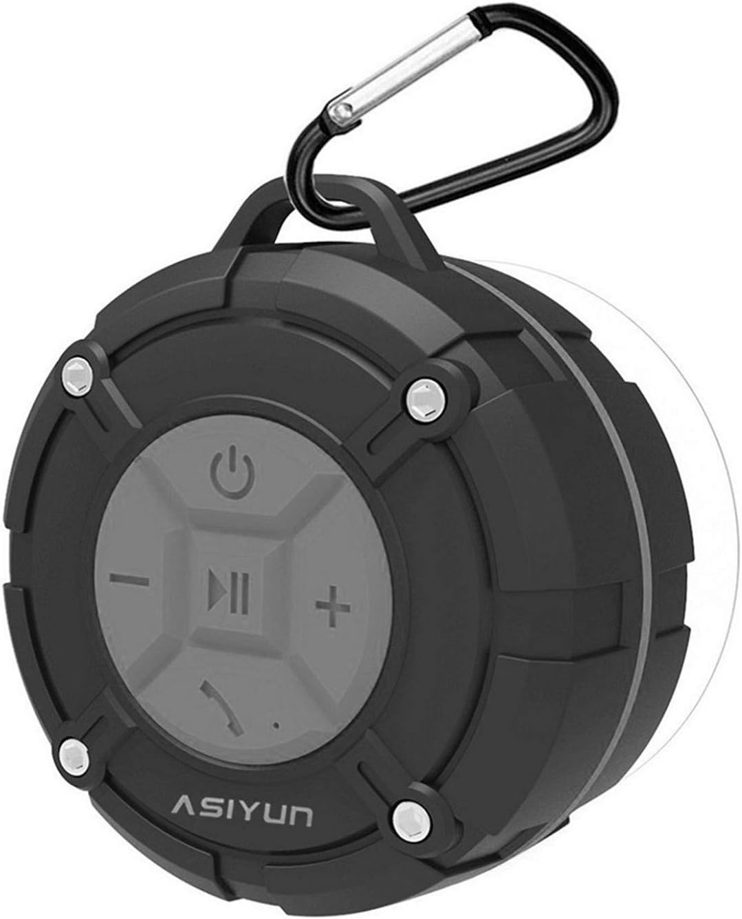 Shower Speaker, IPX7 Waterproof Bluetooth Speaker, Loud HD Sound, Portable Wireless Speaker with Suction Cup & Sturdy Hook, Built-in Mic, for Shower, Pool, Beach, Outdoor(Grey) Shower Speaker, IPX7 Waterproof Bluetooth Speaker, Loud HD Sound, Portable Wireless Speaker with Suction Cup & Sturdy Hook, Built-in Mic, for Shower, Pool, Beach, Outdoor(Grey)
