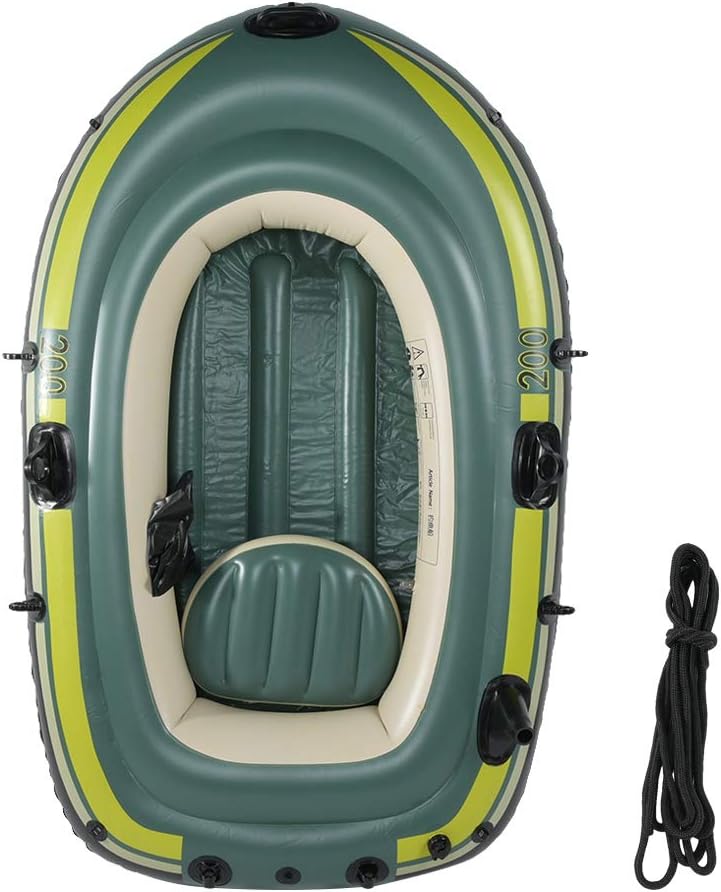 Inflatable Boat Series, 2 Person Raft Inflatable Kayak, PVC Fishing Boat, Portable Inflatable Canoe Kayak for Adults and Kids Inflatable Boat Series, 2 Person Raft Inflatable Kayak, PVC Fishing Boat, Portable Inflatable Canoe Kayak for Adults and Kids