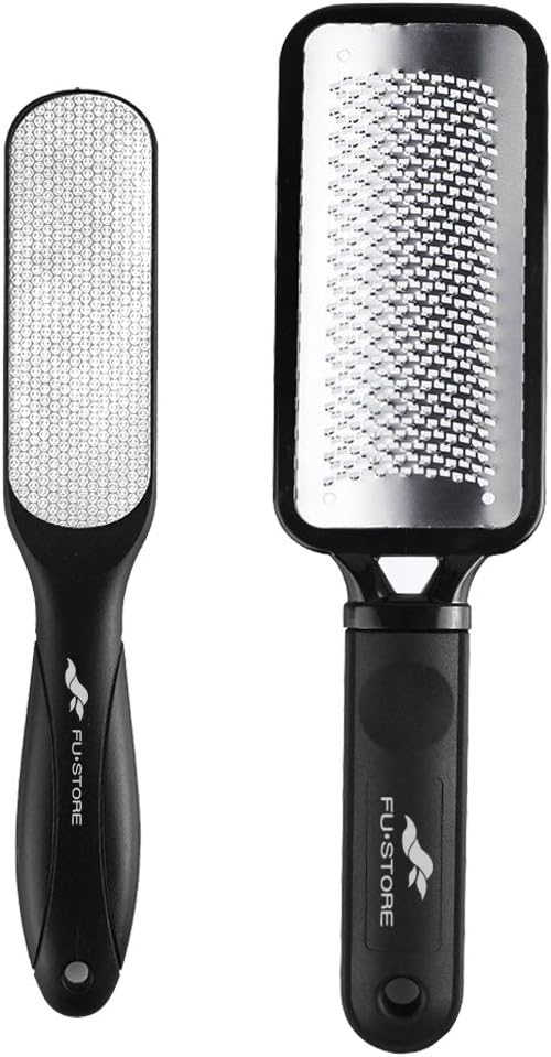 Fu Store 2 Pack Foot Files Callus Remover Stainless Steel Foot Rasp and Dual Sided Feet File Professional Scrubber Pedicure Tools Premium for Feet Care Remove Hard Skin Fu Store 2 Pack Foot Files Callus Remover Stainless Steel Foot Rasp and Dual Sided Feet File Professional Scrubber Pedicure Tools Premium for Feet Care Remove Hard Skin