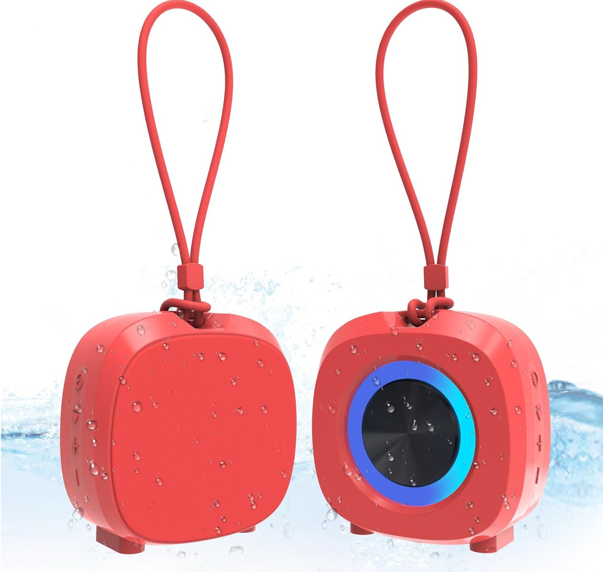 TWS Bluetooth Speaker Clear Loud Stereo Sound Portable Wireless Speaker with Lights IPX5 Waterproof Speakers BT5.3 Small Speakers Long Playtime for Home/Party/Outdoor/Beach Electronic Gadgets (Red) TWS Bluetooth Speaker Clear Loud Stereo Sound Portable Wireless Speaker with Lights IPX5 Waterproof Speakers BT5.3 Small Speakers Long Playtime for Home/Party/Outdoor/Beach Electronic Gadgets (Red)