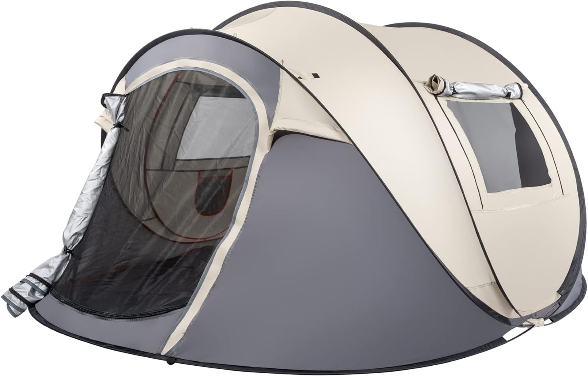 4 Person Pop Up Waterproof Camping Tent Easy Setup 2 Doors-Instant Mesh Windows for Camping Hiking Fishing Beach 2 Doors-Instant Family Traveling Outdoor 4 Person Pop Up Waterproof Camping Tent Easy Setup 2 Doors-Instant Mesh Windows for Camping Hiking Fishing Beach 2 Doors-Instant Family Traveling Outdoor