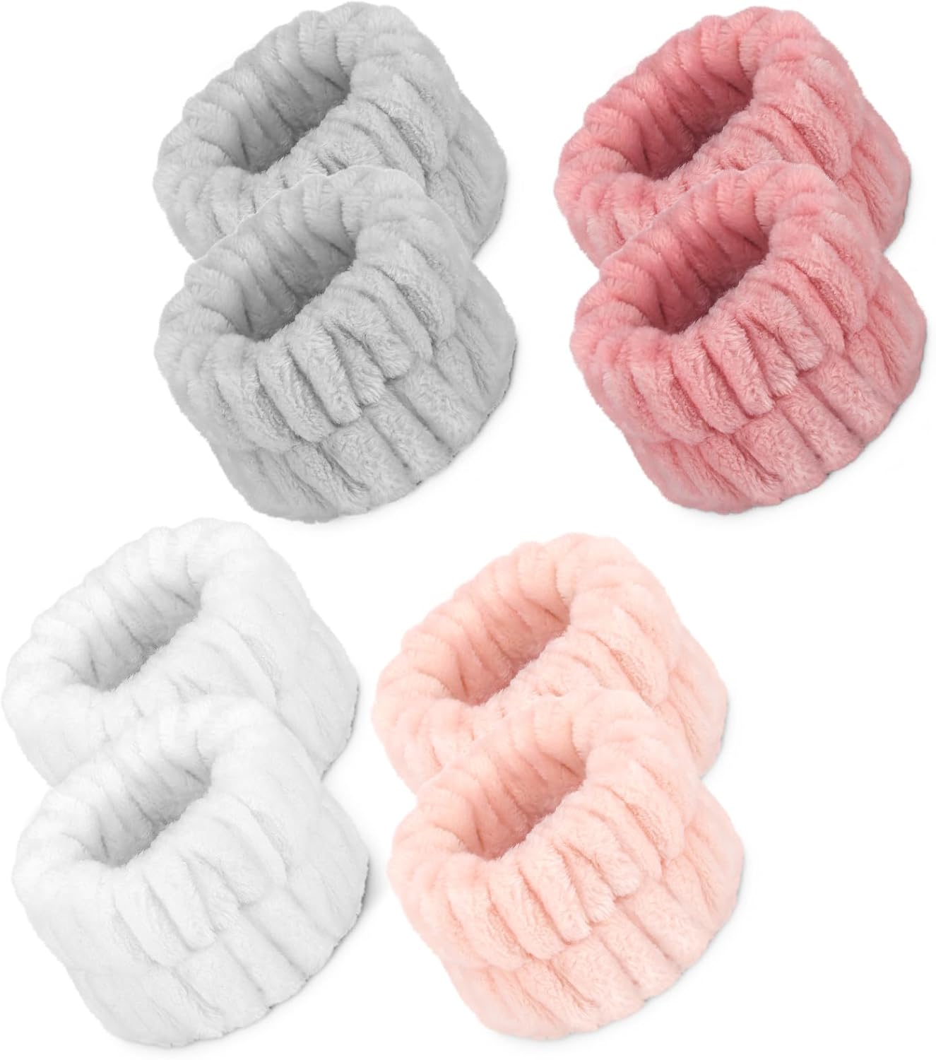 Crosize 8 Pcs Microfiber Wrist Bands for Washing Face, Women’s Absorbent Face Washing Wristbands, Prevent Water from Spilling Down Your Arms Crosize 8 Pcs Microfiber Wrist Bands for Washing Face, Women’s Absorbent Face Washing Wristbands, Prevent Water from Spilling Down Your Arms