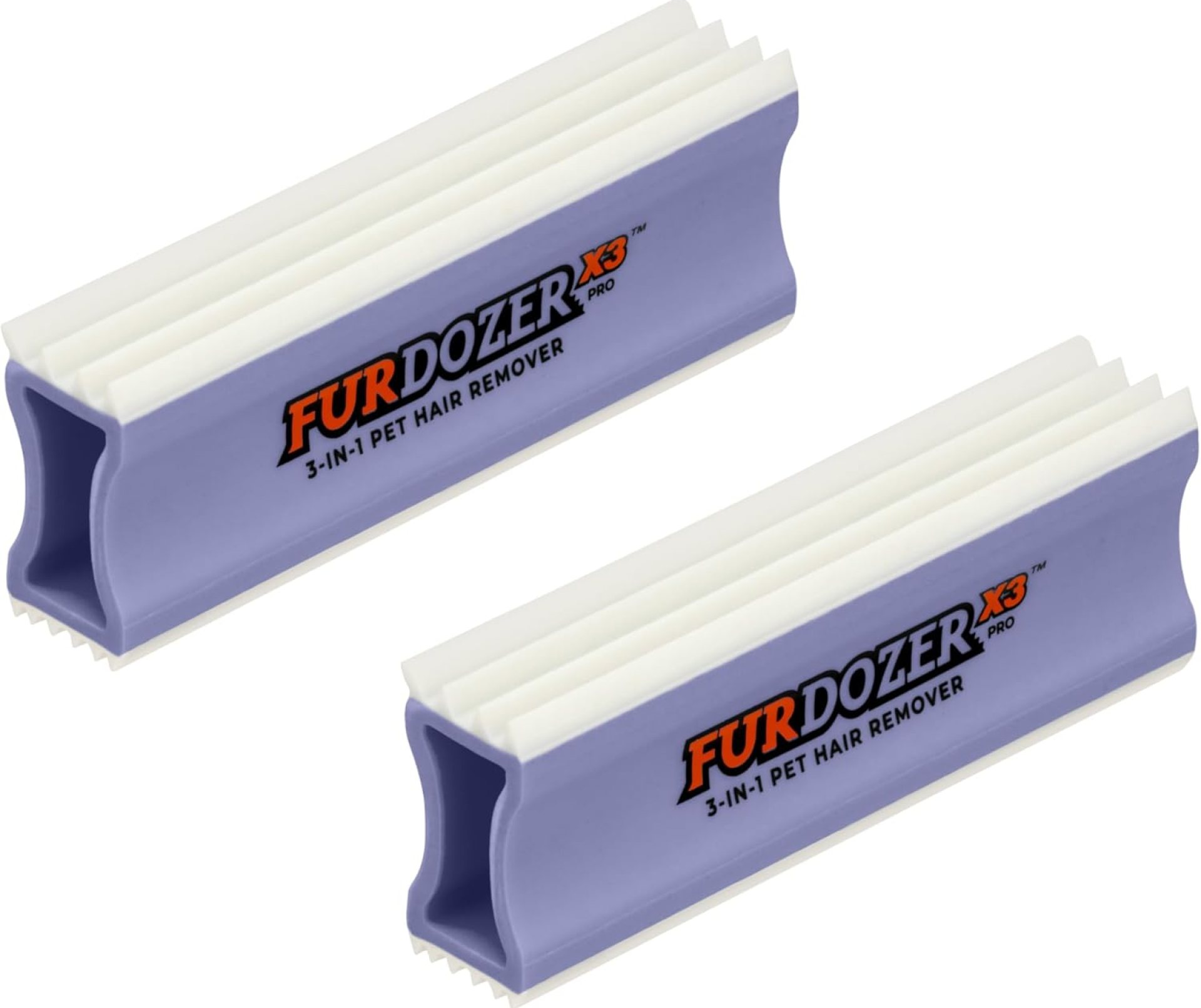 FurDozer X3 PRO Pet Hair Remover & Auto Detailing Tool – Cat & Dog Hair Remover for Carpet, Cars, Couch, Bedding, & Furniture – Reusable Pet Hair Removal Tool for Fur & Lint, 5″ (Purple, 2-Pack) FurDozer X3 PRO Pet Hair Remover & Auto Detailing Tool – Cat & Dog Hair Remover for Carpet, Cars, Couch, Bedding, & Furniture – Reusable Pet Hair Removal Tool for Fur & Lint, 5″ (Purple, 2-Pack)