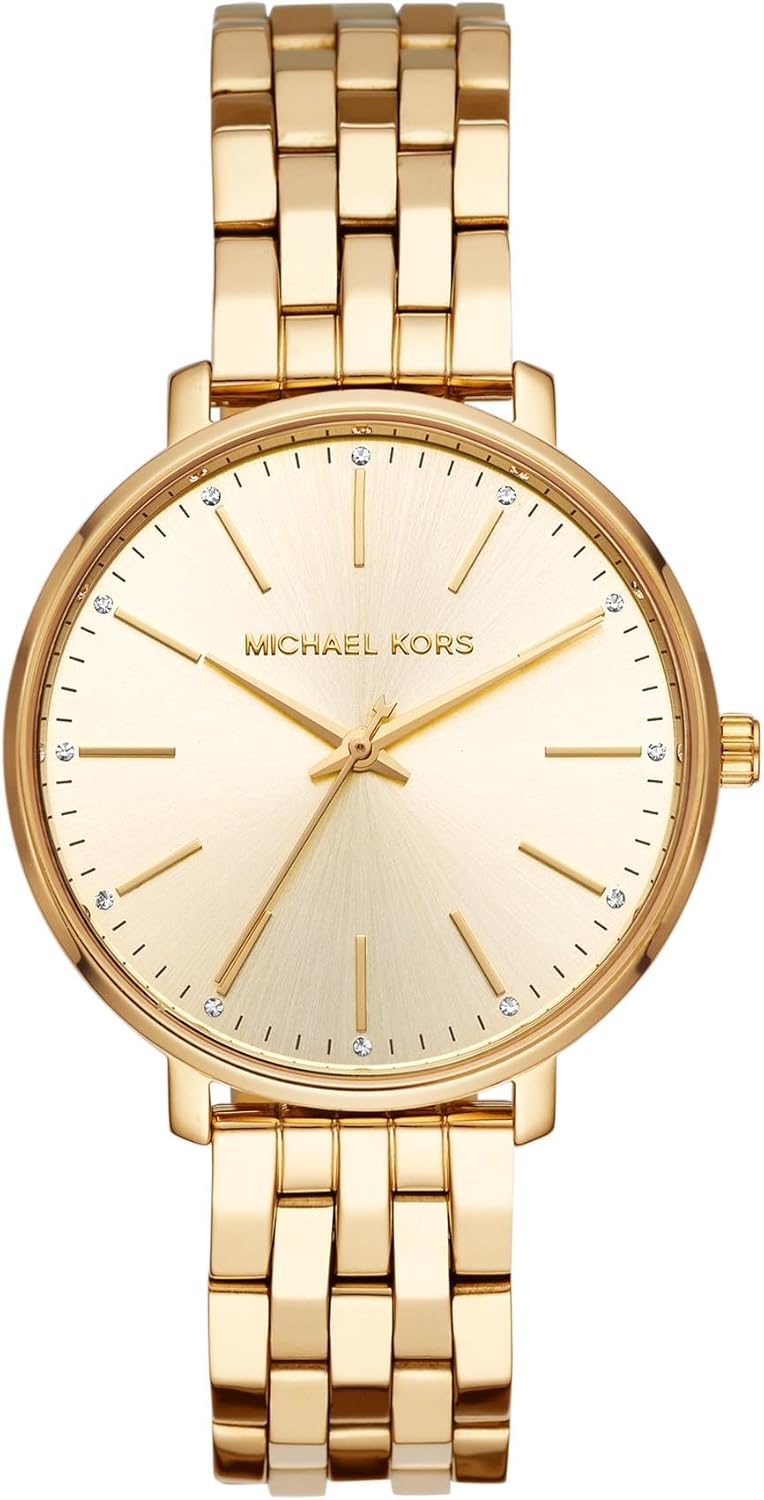 Michael Kors Pyper Three-Hand Gold-Tone Stainless Steel Women’s Watch (Model: MK3898) Michael Kors Pyper Three-Hand Gold-Tone Stainless Steel Women’s Watch (Model: MK3898)