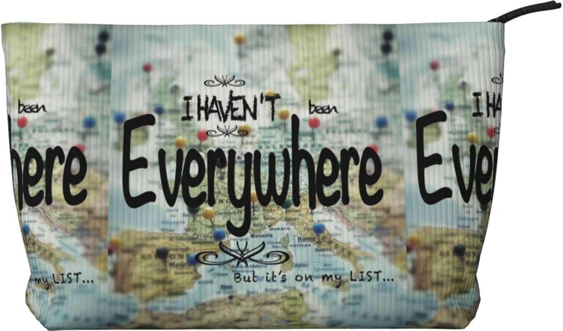 I Haven’t Been Everywhere But Its On My List Makeup Bag Travel Toiletry Bag Portable Corduroy Zipper Makeup Organizer Women Travel Accessories Storage Make Up Bag I Haven’t Been Everywhere But Its On My List Makeup Bag Travel Toiletry Bag Portable Corduroy Zipper Makeup Organizer Women Travel Accessories Storage Make Up Bag