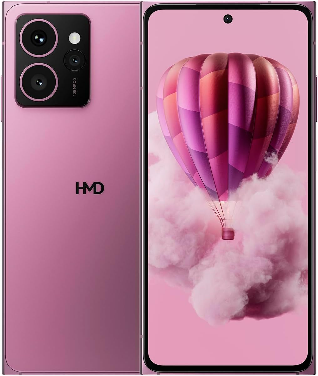 HMD Skyline 5G | Android 14 | Unlocked Smartphone | Dual SIM | US Version | 8/256GB | 6.55″ 144Hz pOLED Screen | 108MP Triple Camera | 50MP Selfie Camera | Neon Pink HMD Skyline 5G | Android 14 | Unlocked Smartphone | Dual SIM | US Version | 8/256GB | 6.55″ 144Hz pOLED Screen | 108MP Triple Camera | 50MP Selfie Camera | Neon Pink