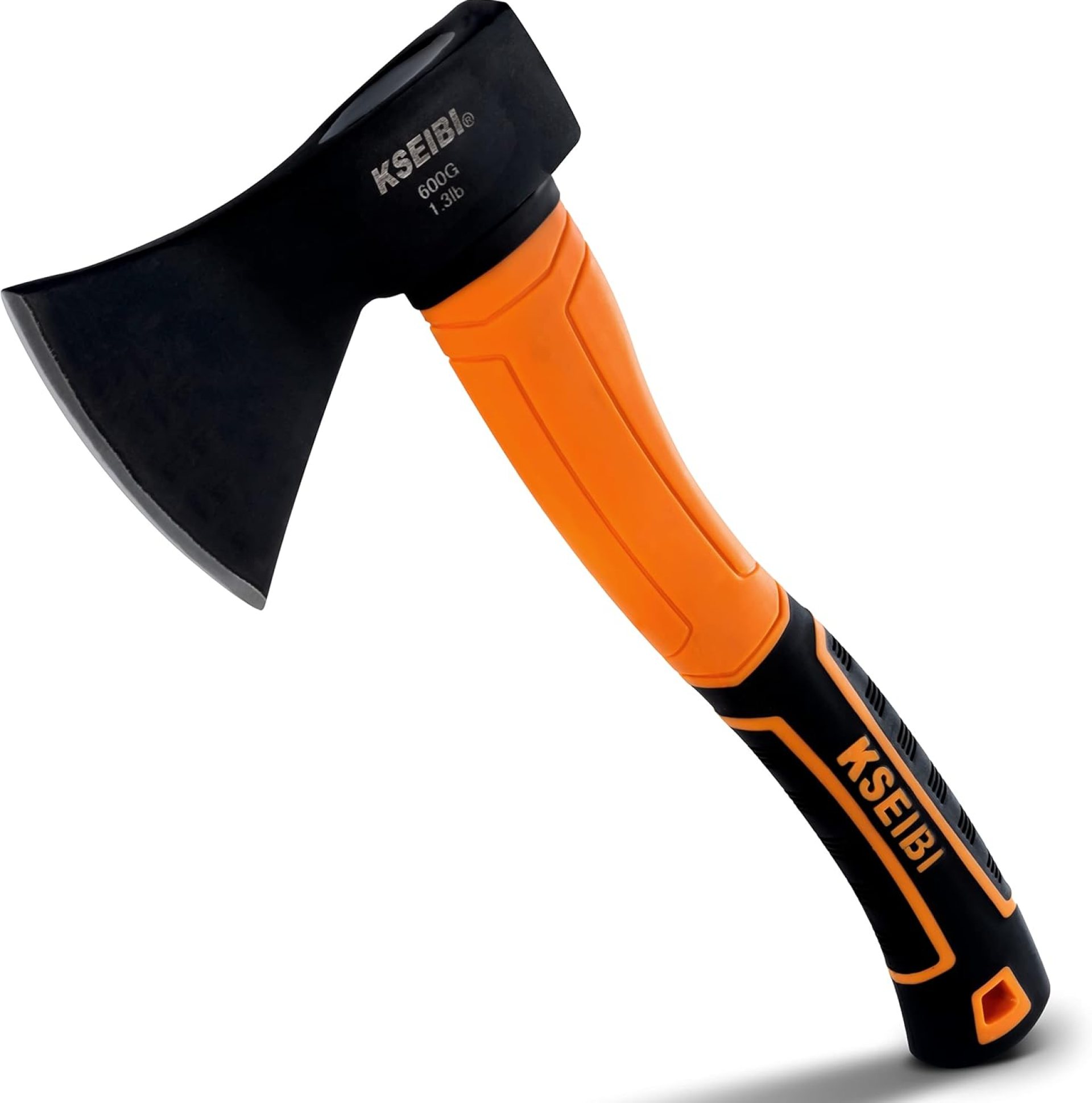 KSEIBI Wood Axe, Small Outdoor Camp Hatchet for Splitting and Kindling Wood, Forged Steel Blade with Anti-Slip and Shock Reduction Handle Great Throwing Axes and Hatchets (Modern) KSEIBI Wood Axe, Small Outdoor Camp Hatchet for Splitting and Kindling Wood, Forged Steel Blade with Anti-Slip and Shock Reduction Handle Great Throwing Axes and Hatchets (Modern)
