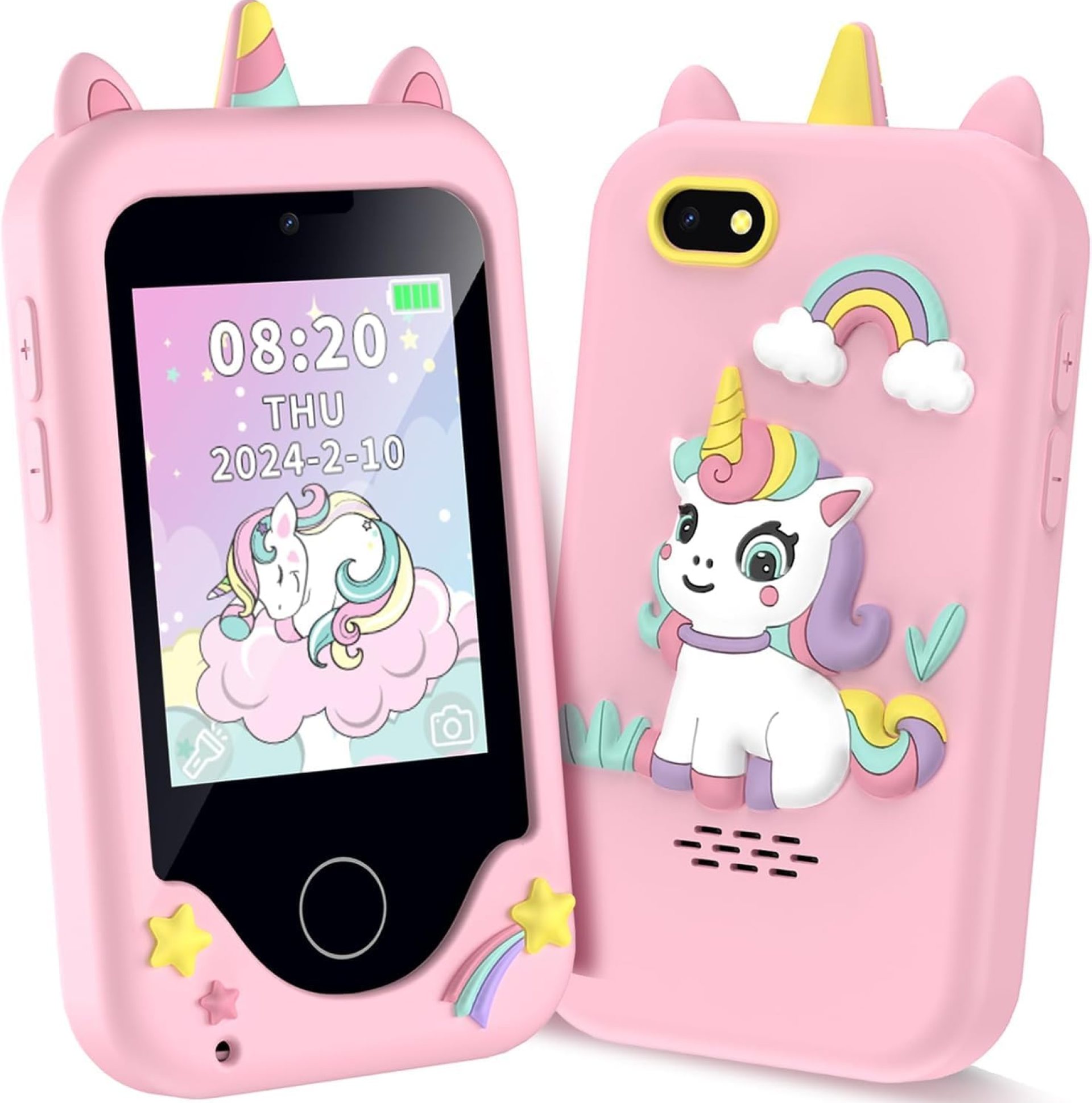 Kids Smart Phone for Girls, Christmas Birthday Gifts for Girls Boys Age 3-10,Kids Gift Toys Cell Phone, Toddler Learning Play Toy Phone with Dual Camera, Game, Music Player Kids Smart Phone for Girls, Christmas Birthday Gifts for Girls Boys Age 3-10,Kids Gift Toys Cell Phone, Toddler Learning Play Toy Phone with Dual Camera, Game, Music Player