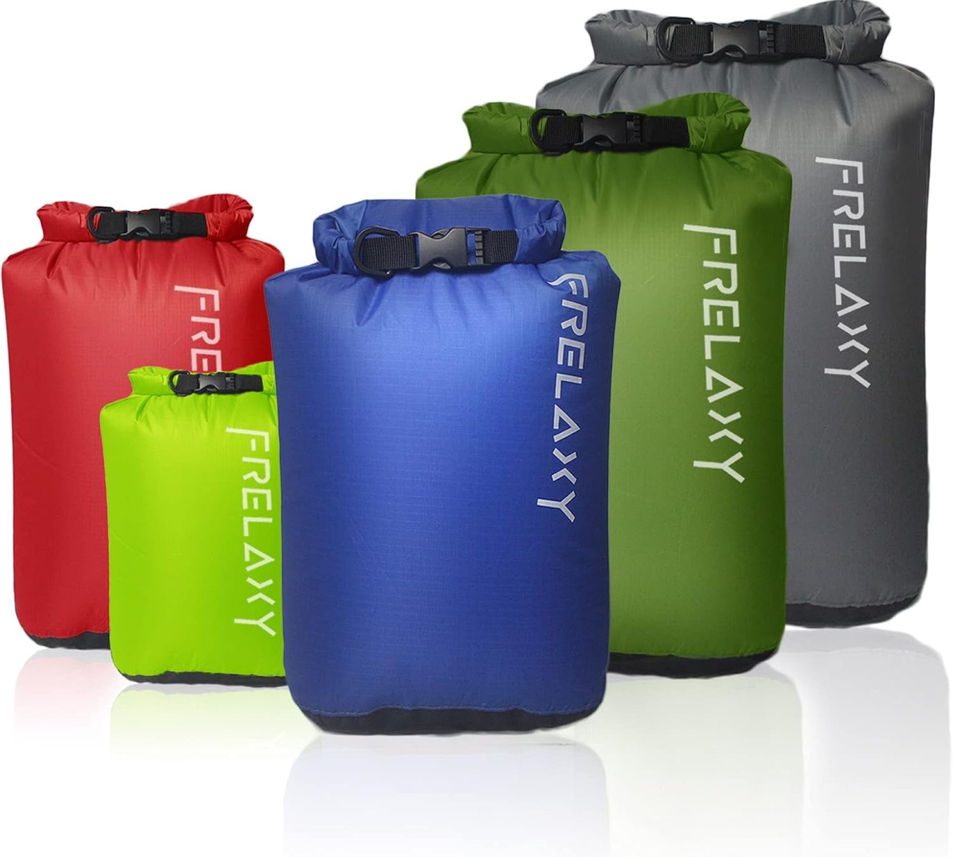 Frelaxy Dry Bag 3-Pack/5-Pack, Ultralight Dry Sack, Outdoor Bags Keep Gear Dry for Hiking, Backpacking, Kayaking, Camping, Swimming, Boating Frelaxy Dry Bag 3-Pack/5-Pack, Ultralight Dry Sack, Outdoor Bags Keep Gear Dry for Hiking, Backpacking, Kayaking, Camping, Swimming, Boating