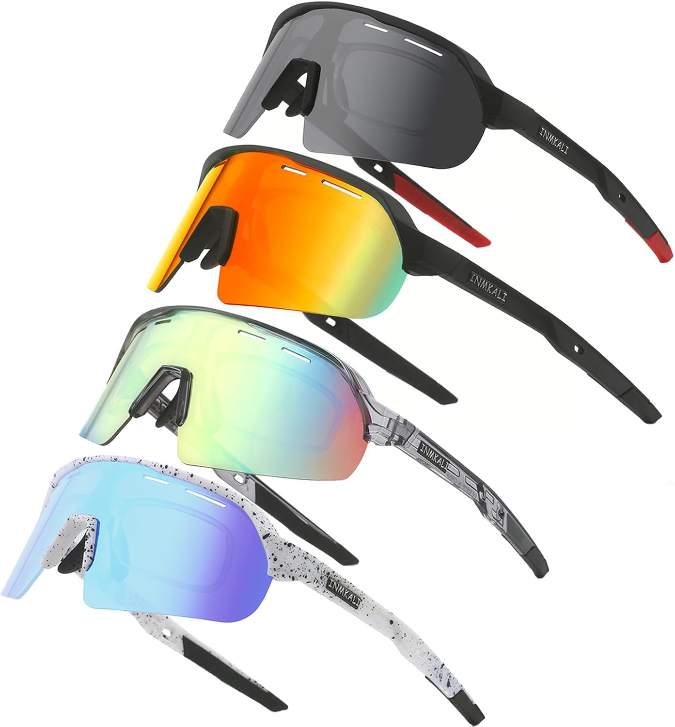 Baseball Cycling Glasses Sports Sunglasses for Men Women Youth Outdoor Softball Running UV 400 Protection Baseball Cycling Glasses Sports Sunglasses for Men Women Youth Outdoor Softball Running UV 400 Protection