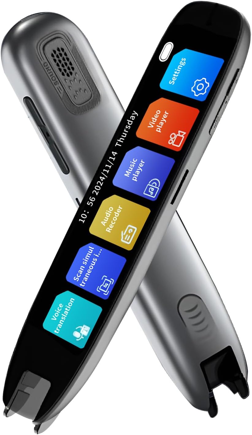 Translation Pen, Online 142 Language Translator Pen Text Extract Intelligent Recording Scanner Pen with Touch Screen OCR Scanning Device Language Translator Pen for Dyslexia Students Adults Translation Pen, Online 142 Language Translator Pen Text Extract Intelligent Recording Scanner Pen with Touch Screen OCR Scanning Device Language Translator Pen for Dyslexia Students Adults