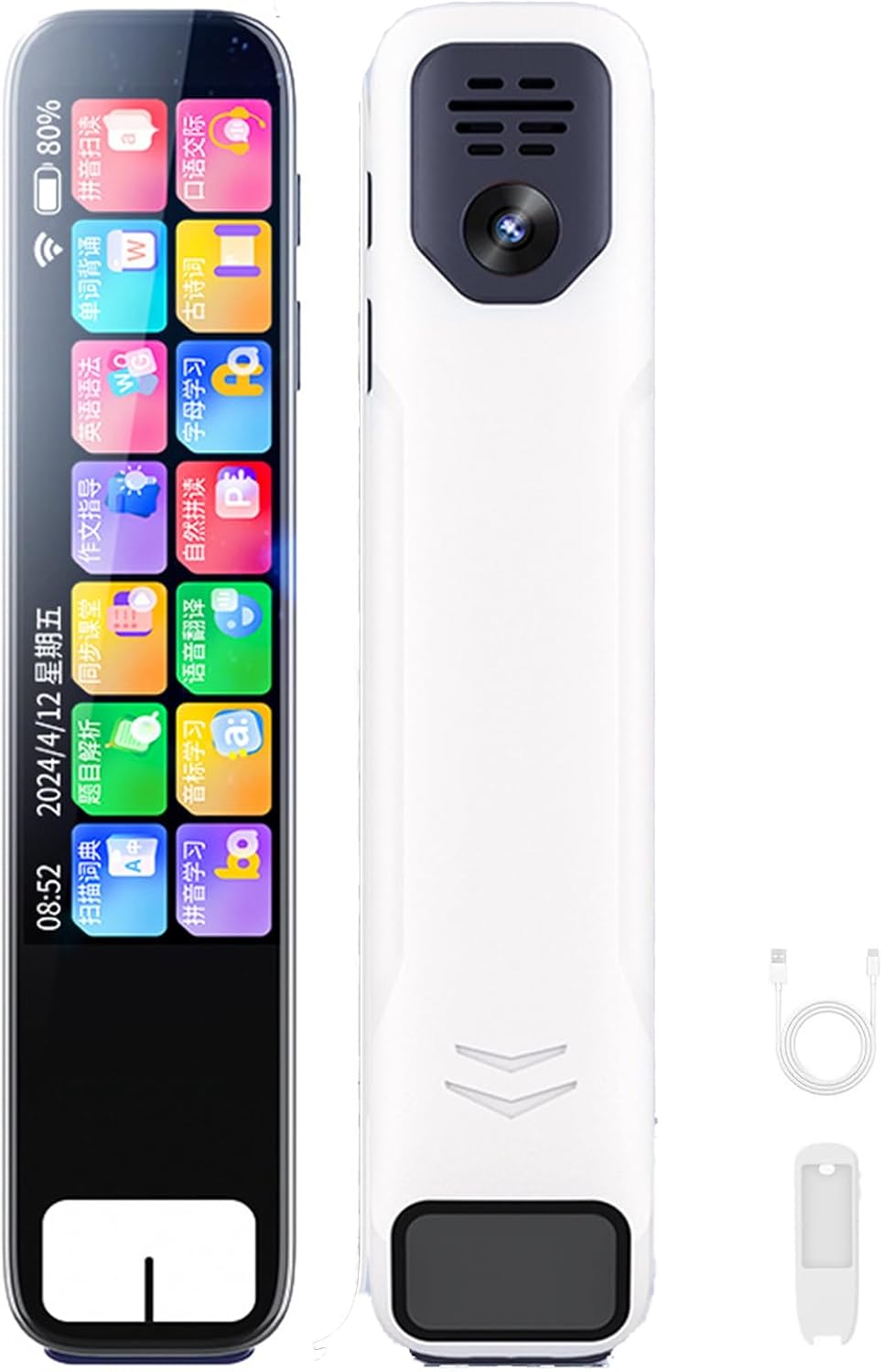 Scan Sense Pen, Translator Pen AI Smart Pen – Instant AI Answers for Math, History & More Offline Translation (60+ Languages), Camera, Music, Bluetooth & File Storage, Translator Scanner Pen (White) Scan Sense Pen, Translator Pen AI Smart Pen – Instant AI Answers for Math, History & More Offline Translation (60+ Languages), Camera, Music, Bluetooth & File Storage, Translator Scanner Pen (White)