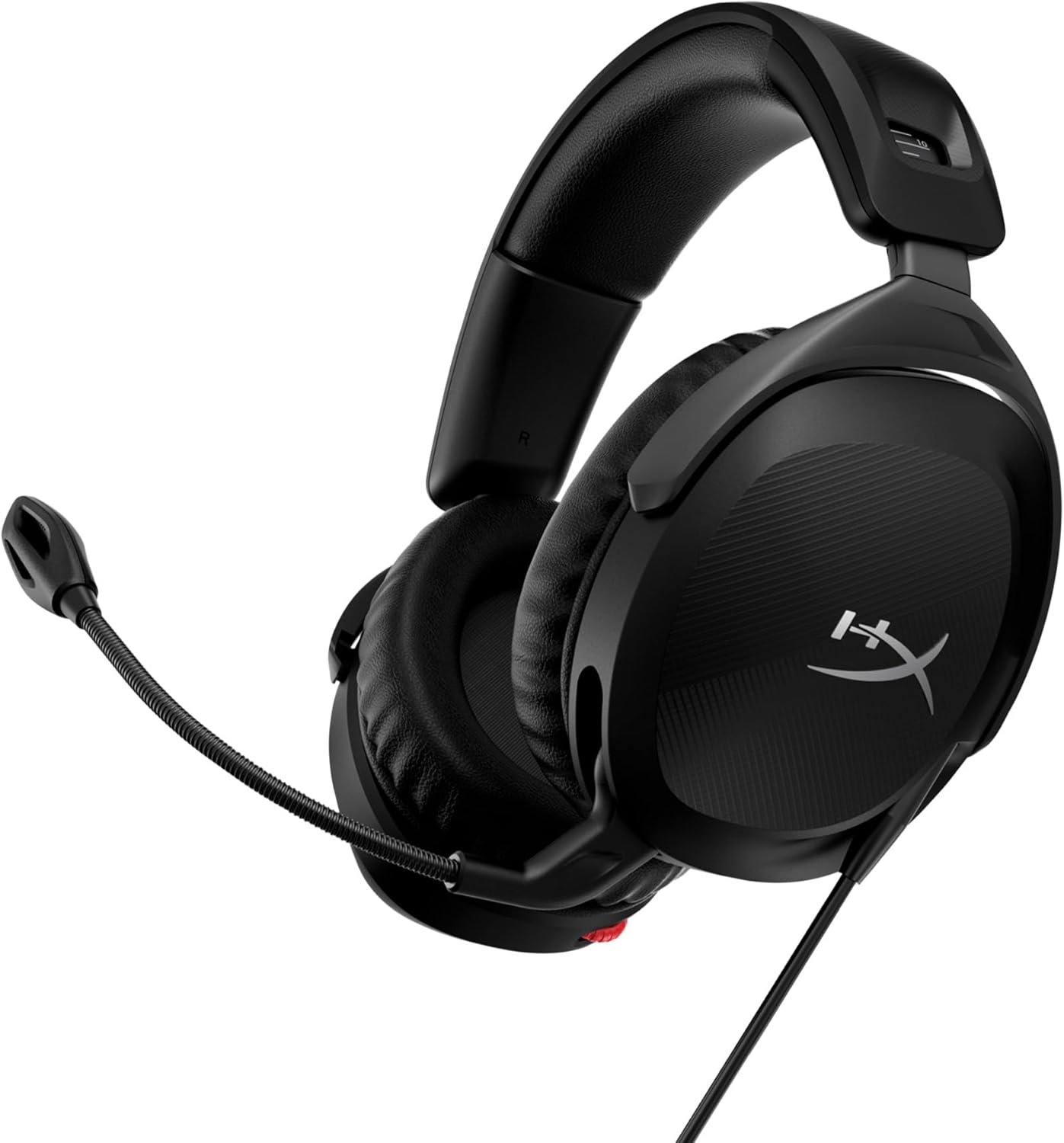 HyperX Cloud Stinger 2 – Gaming Headset, DTS Headphone:X Spatial Audio, Lightweight Over-Ear Headset with mic, Swivel-to-Mute Function, 50mm Drivers, PC Compatible, Black HyperX Cloud Stinger 2 – Gaming Headset, DTS Headphone:X Spatial Audio, Lightweight Over-Ear Headset with mic, Swivel-to-Mute Function, 50mm Drivers, PC Compatible, Black